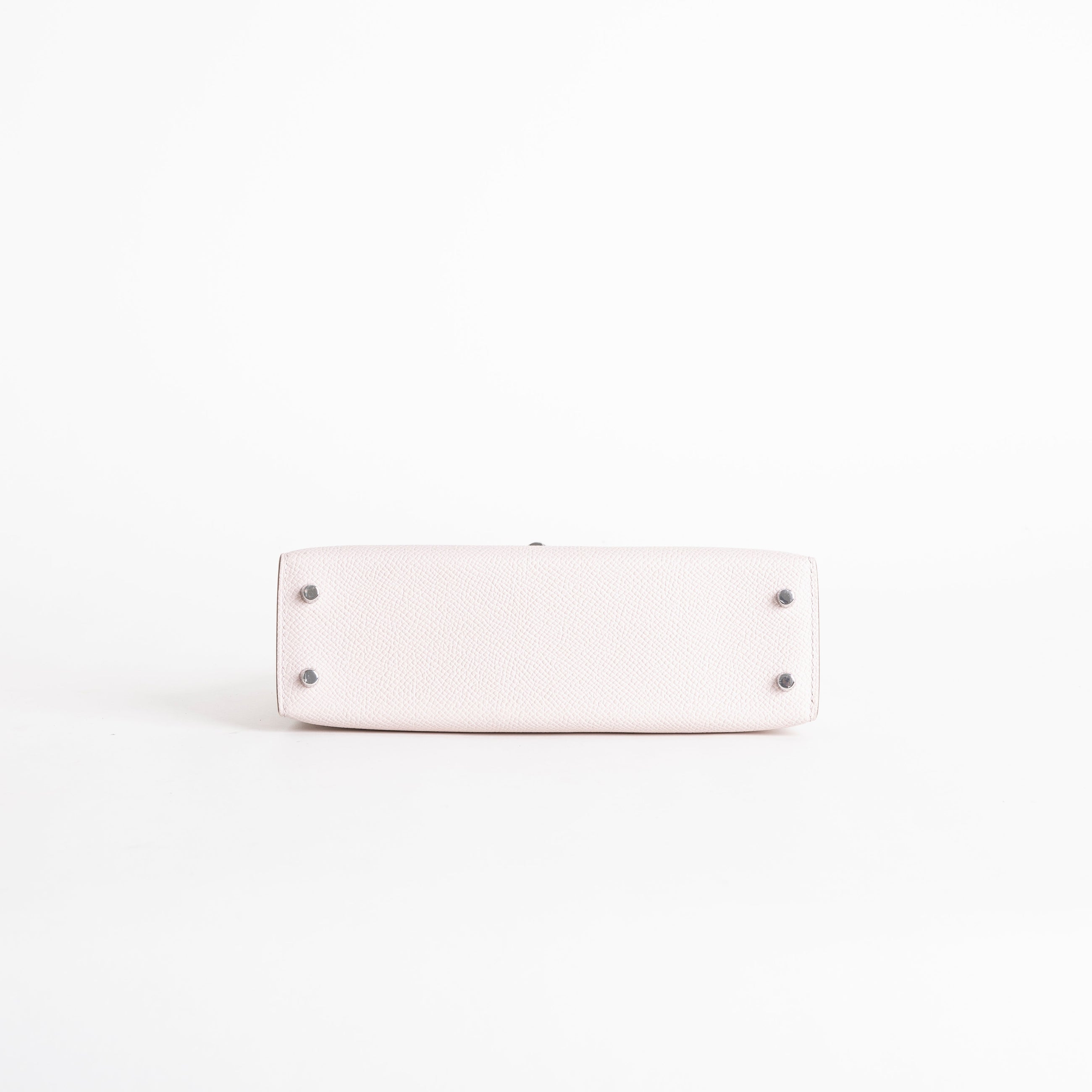 MINI KELLY II (20) EPSOM LEATHER MAUVE PALE WITH PALLADIUM HARDWARE (PHW)