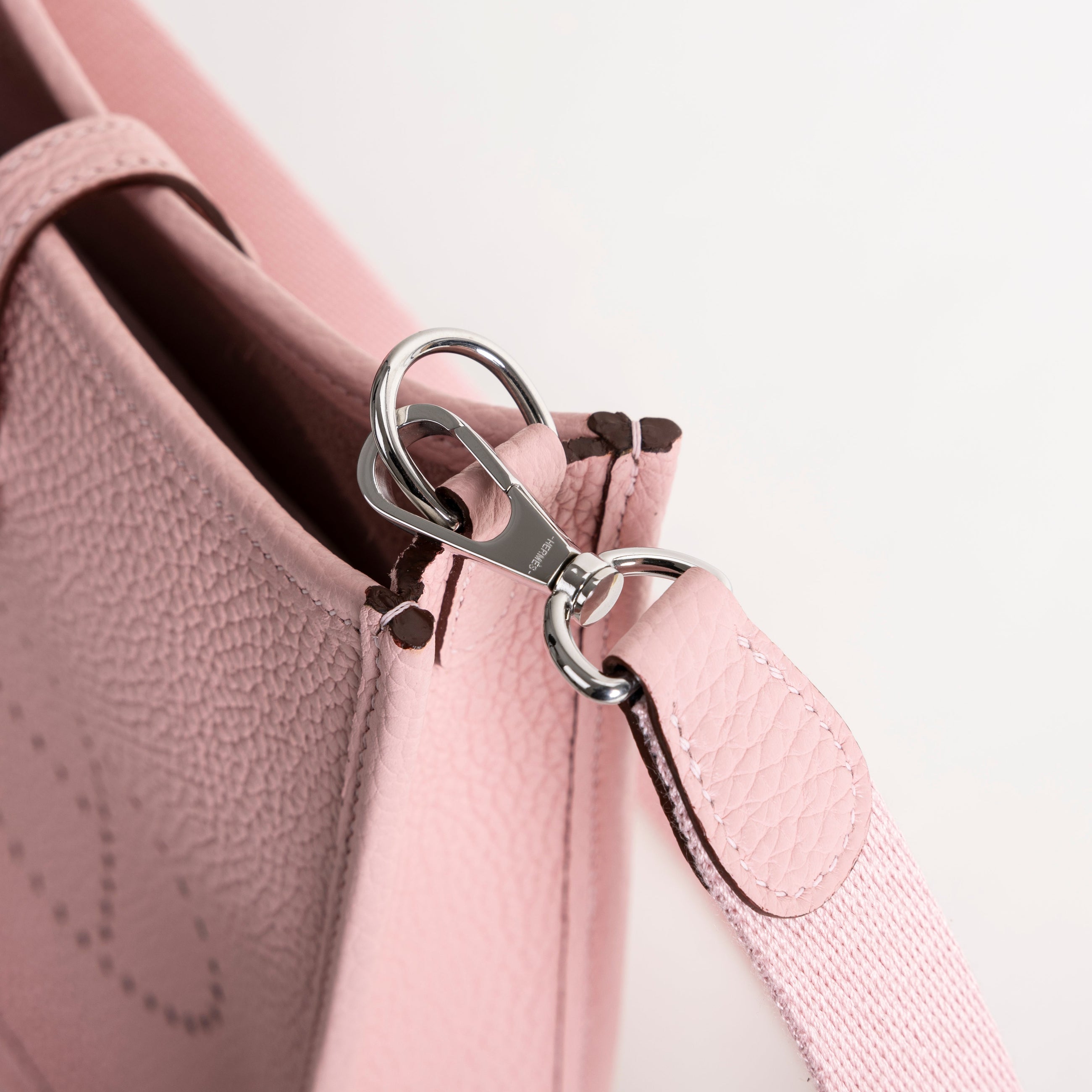 MINI EVELYNE (TPM) CLEMENCE LEATHER ROSE SAKURA WITH PALLADIUM HARDWARE (PHW)