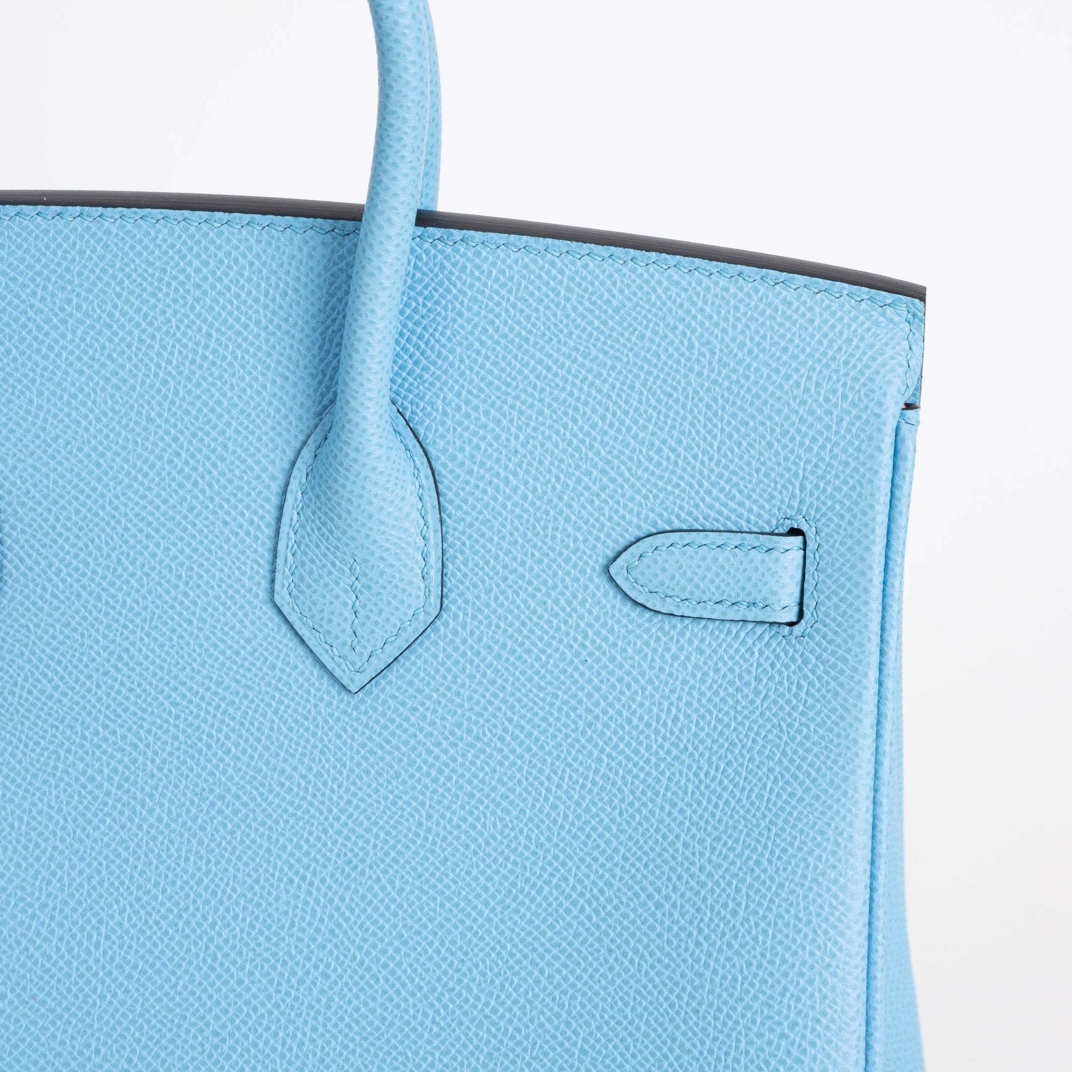 BIRKIN 25 EPSOM LEATHER CELESTE WITH PALLADIUM HARDWARE (PHW)