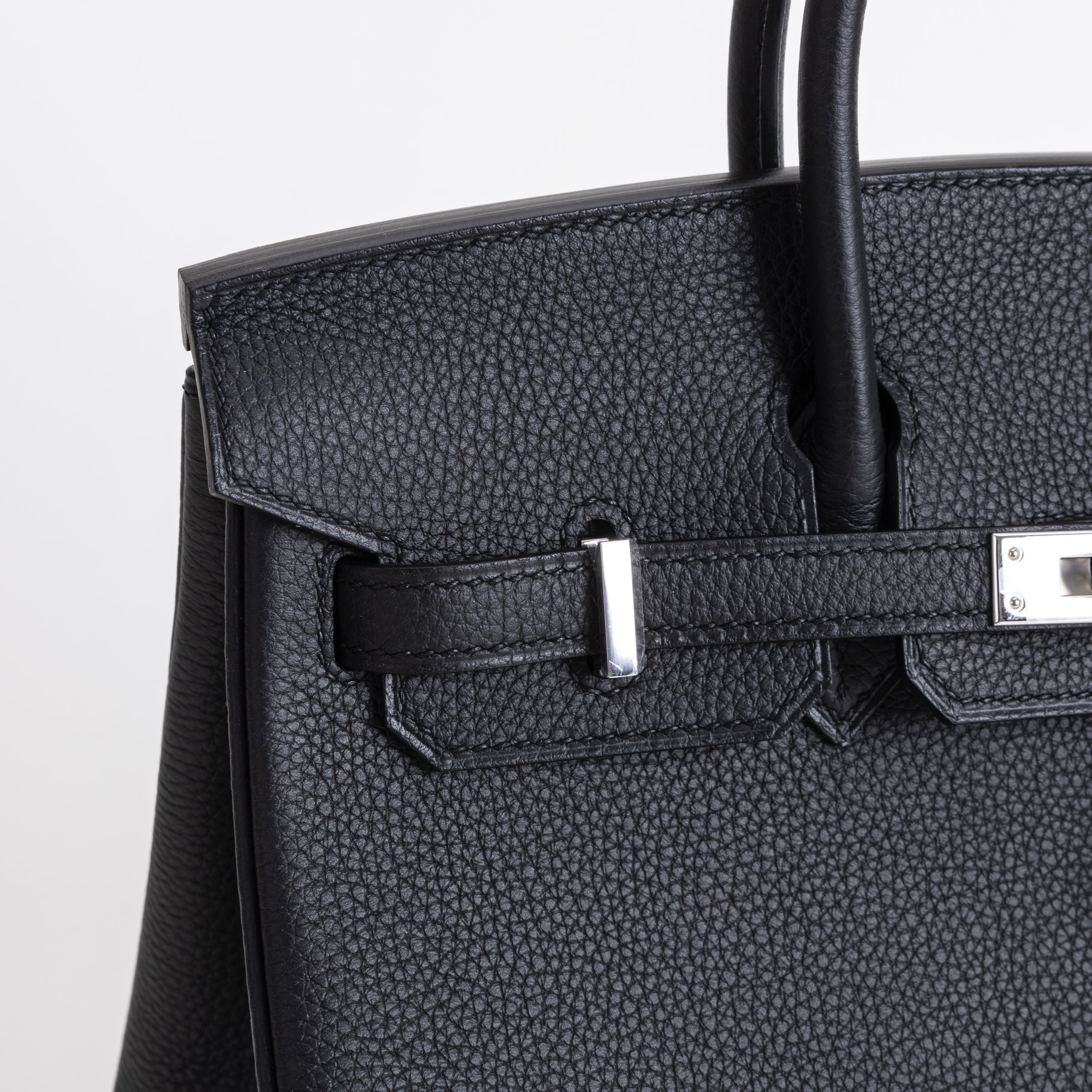 BIRKIN 25 TOGO LEATHER NOIR (BLACK) WITH PALLADIUM HARDWARE (PHW)
