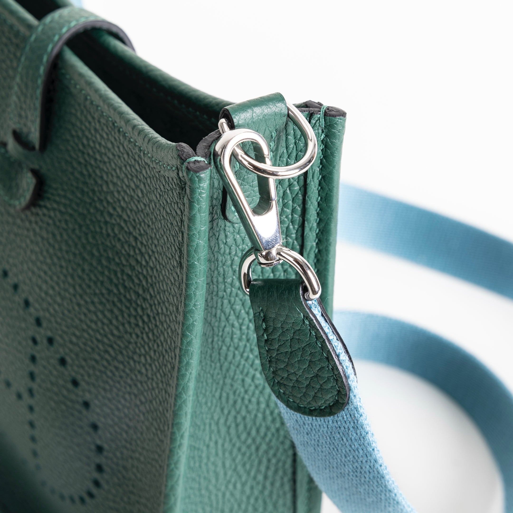 MINI EVELYNE (TPM) CLEMENCE LEATHER MALACHITE WITH PALLADIUM HARDWARE (PHW)