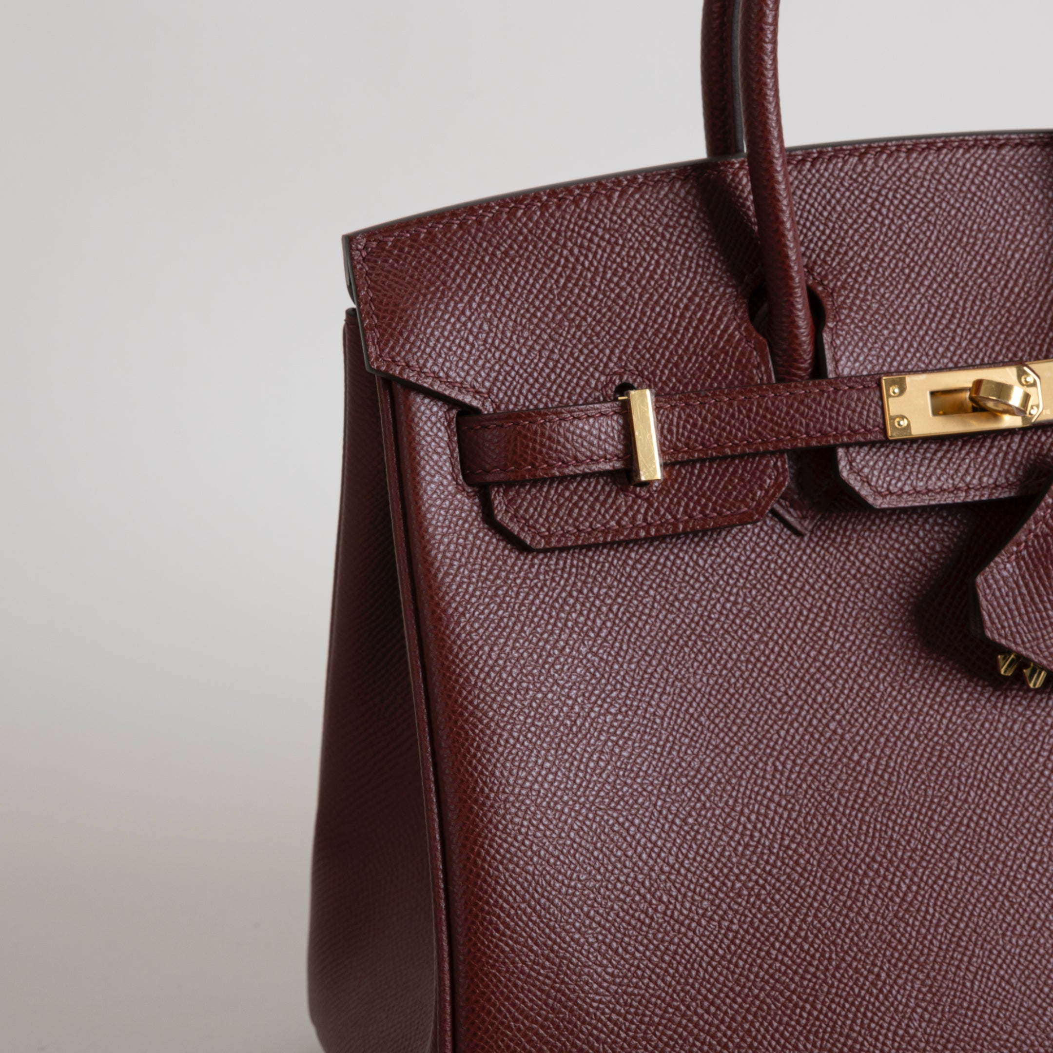 BIRKIN 25 EPSOM LEATHER ROUGE H WITH GOLD HARDWARE (GHW)