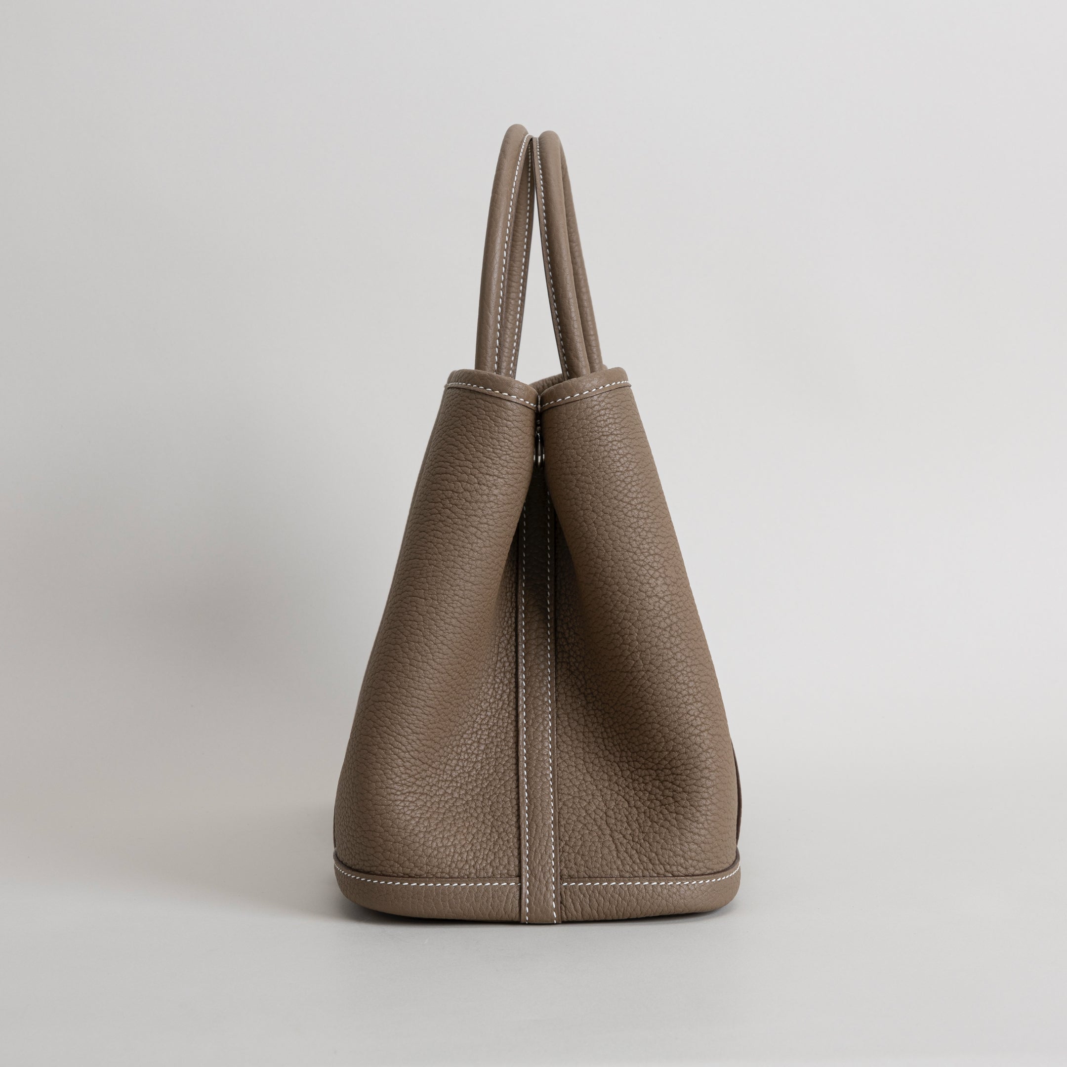 GARDEN PARTY 30 NEGONDA LEATHER ETOUPE WITH PALLADIUM HARDWARE (PHW)