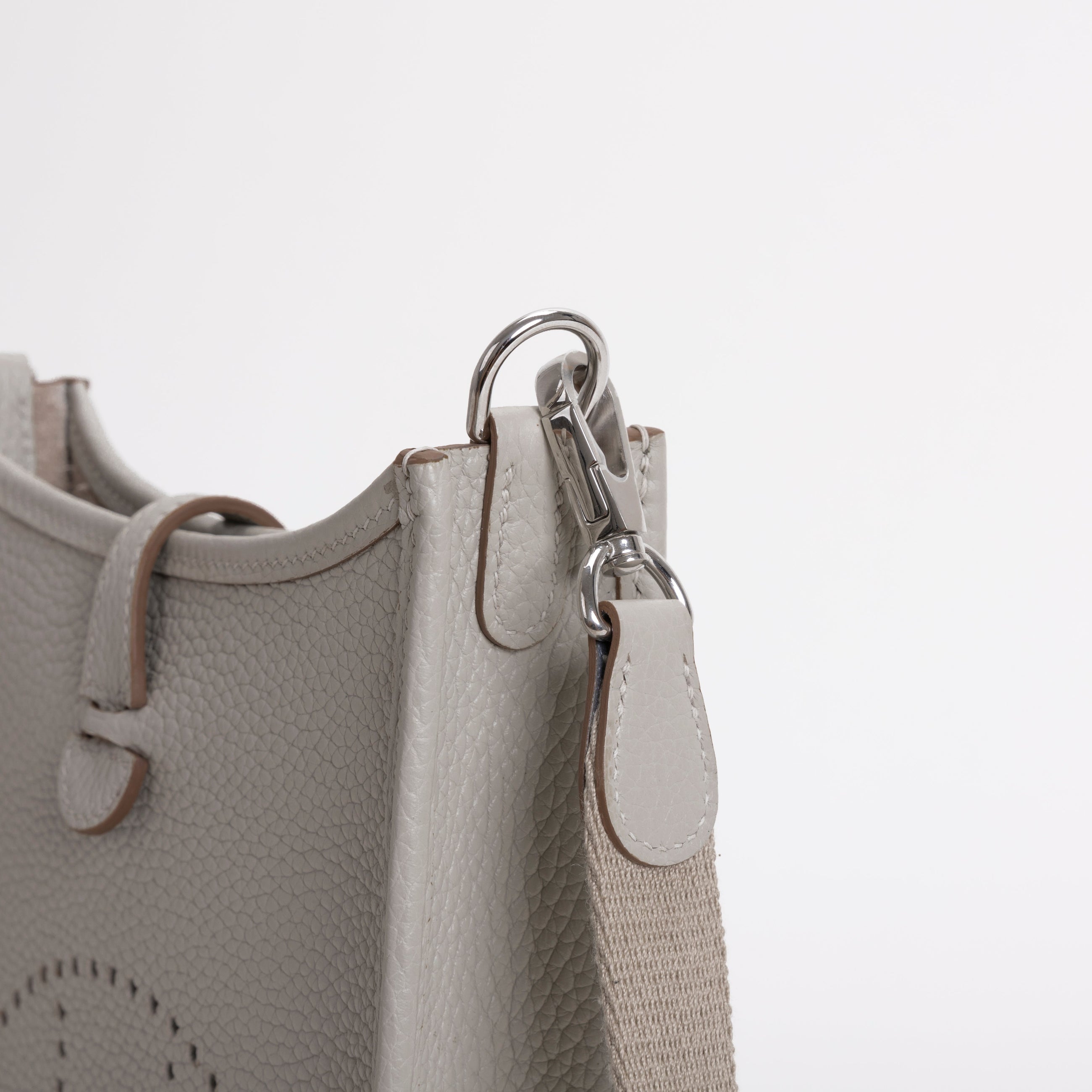 MINI EVELYNE (TPM) CLEMENCE LEATHER BETON WITH PALLADIUM HARDWARE (PHW)