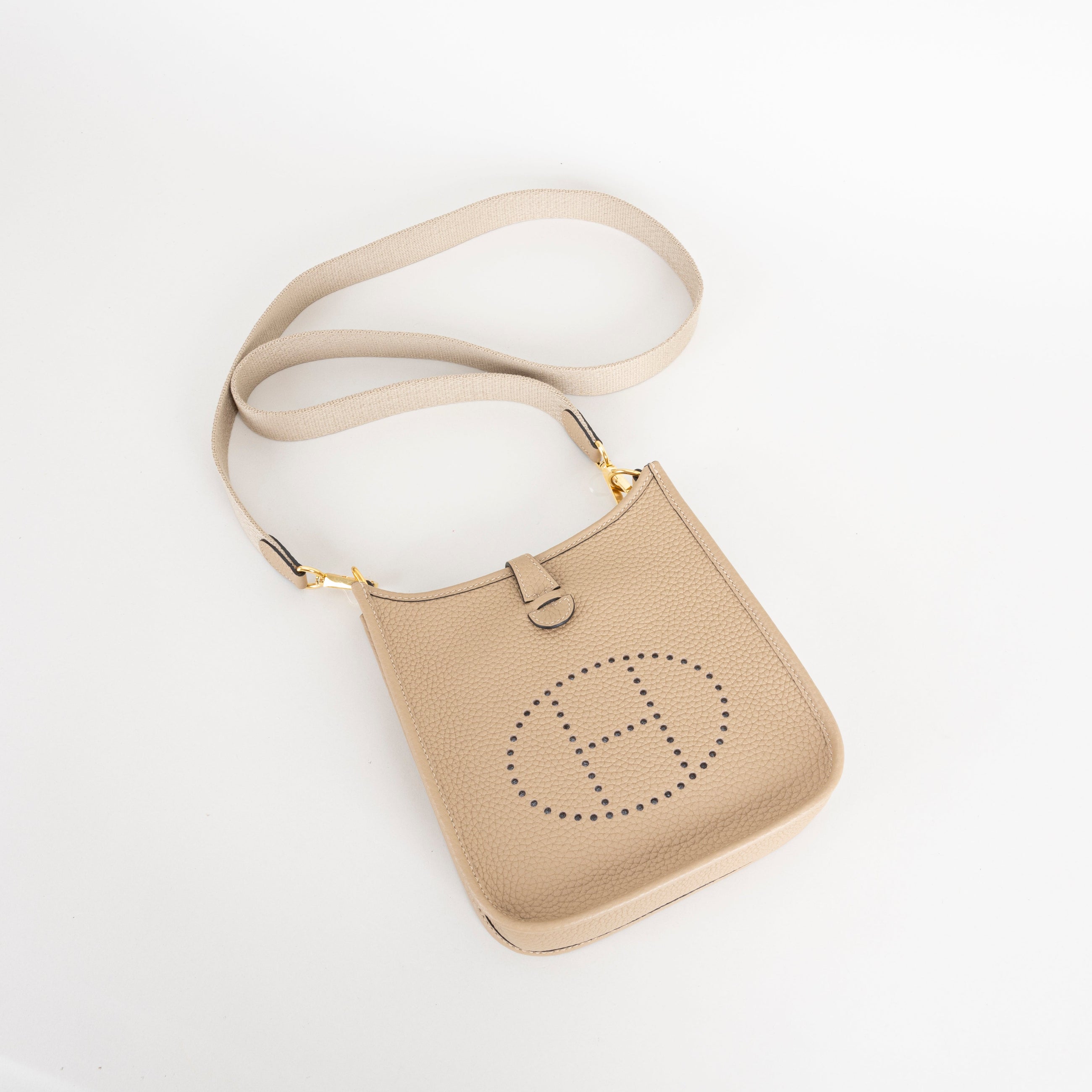 MINI EVELYNE (TPM) CLEMENCE LEATHER TRENCH WITH GOLD HARDWARE (GHW)