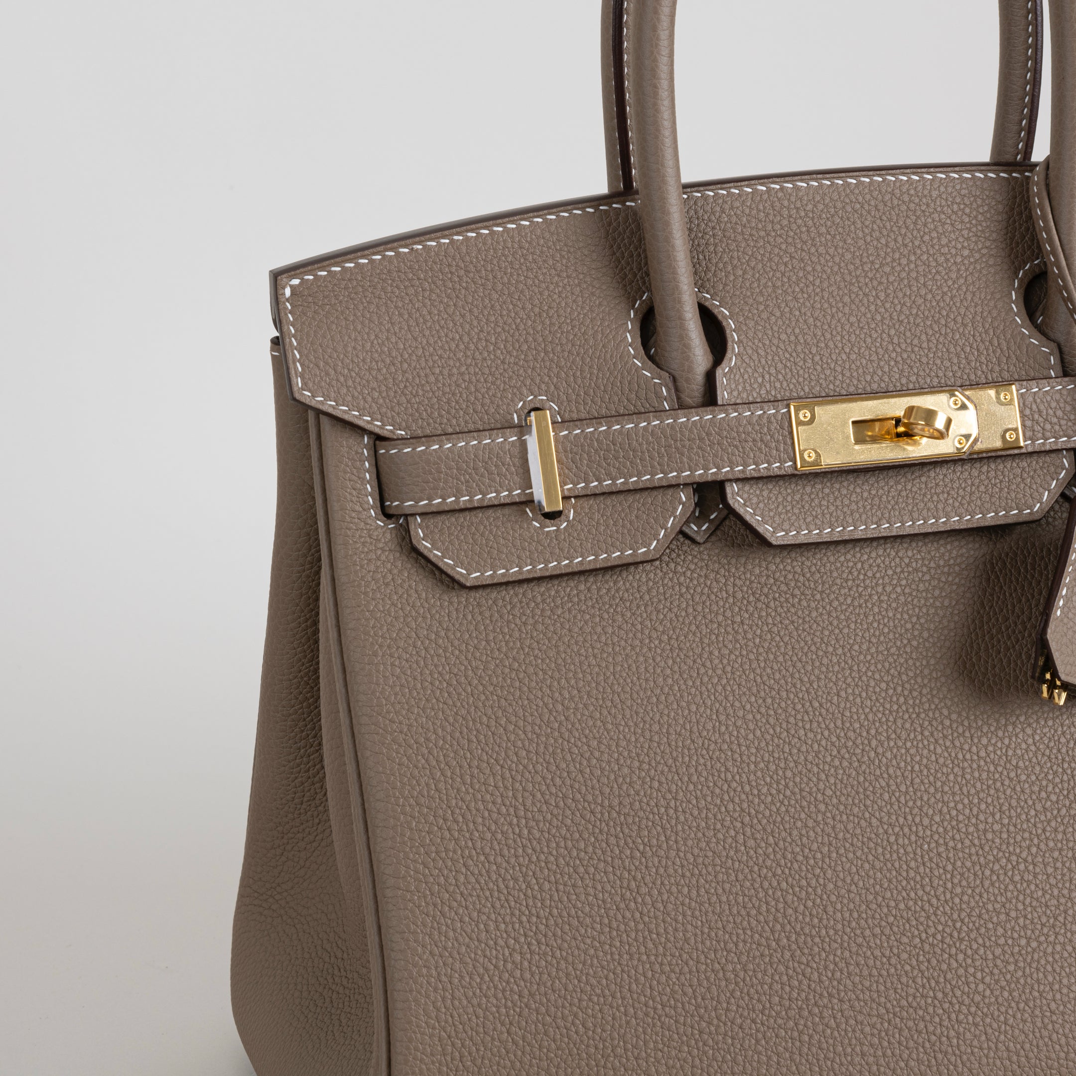 BIRKIN 30 TOGO LEATHER ETOUPE WITH GOLD HARDWARE (GHW)