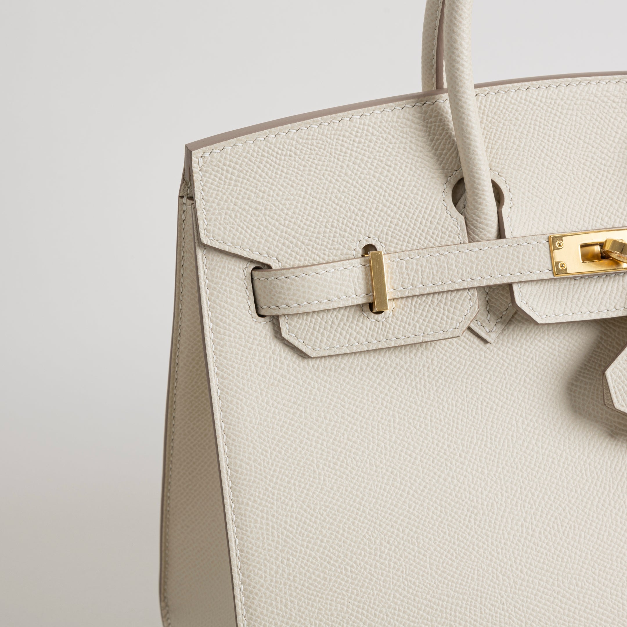 BIRKIN 25 (SELLIER SHAPE) EPSOM LEATHER CRAIE WITH GOLD HARDWARE (GHW)