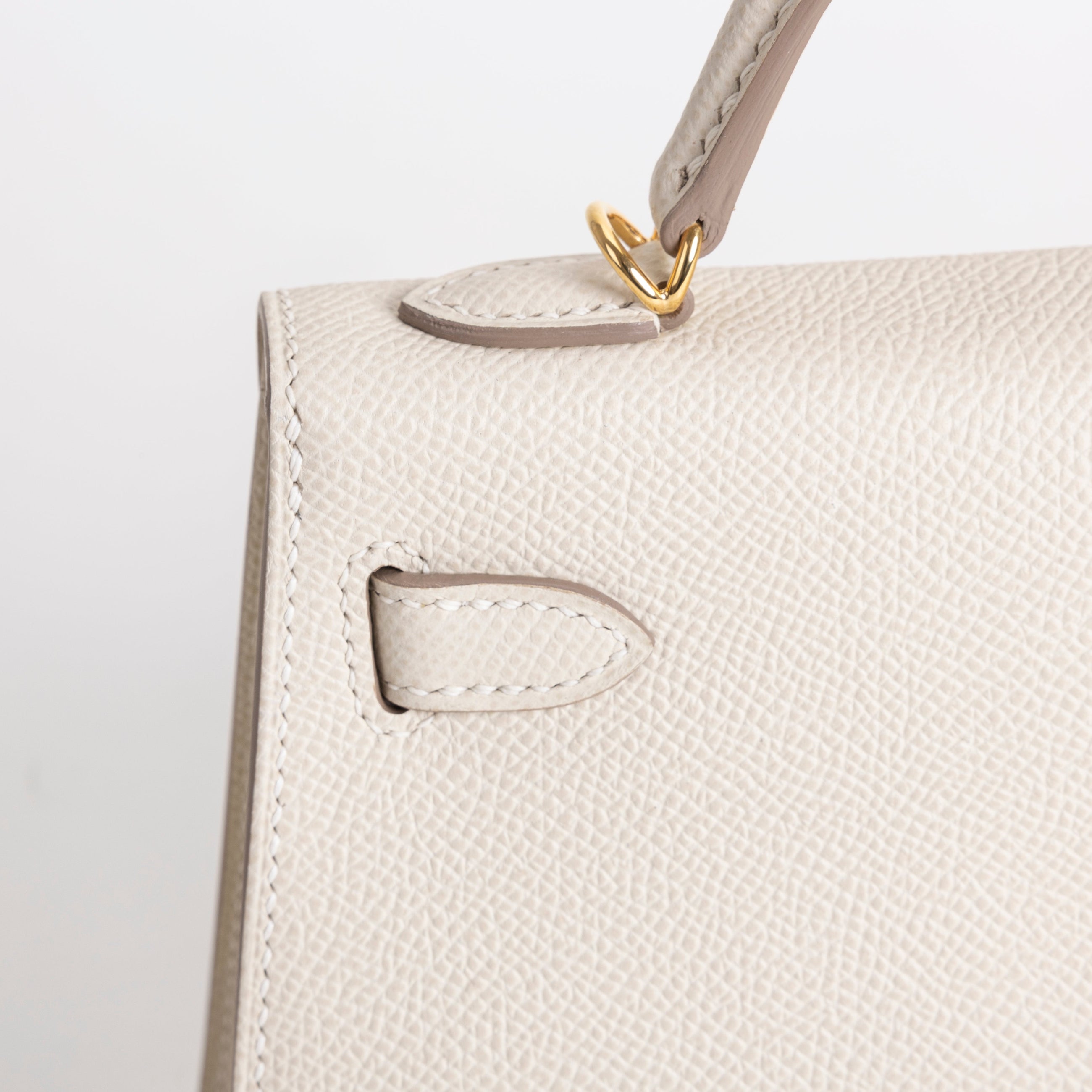 MINI KELLY II (20) EPSOM LEATHER CRAIE WITH GOLD HARDWARE (GHW)