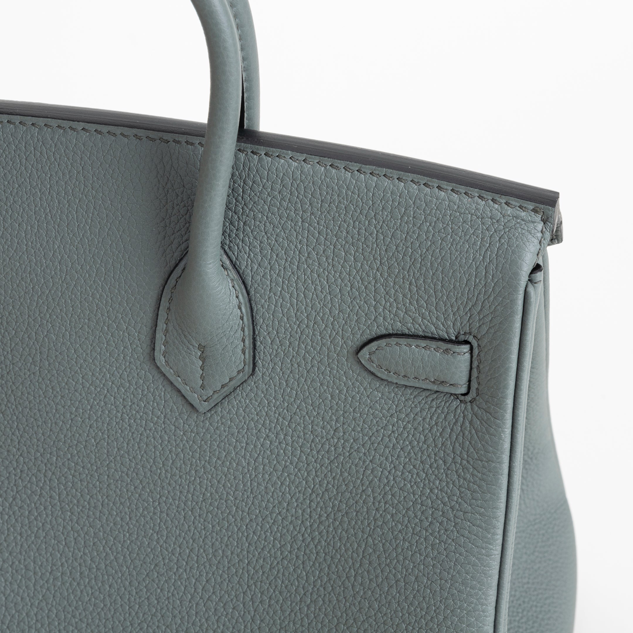 BIRKIN 25 TOGO LEATHER VERT AMANDE WITH PALLADIUM HARDWARE (PHW)