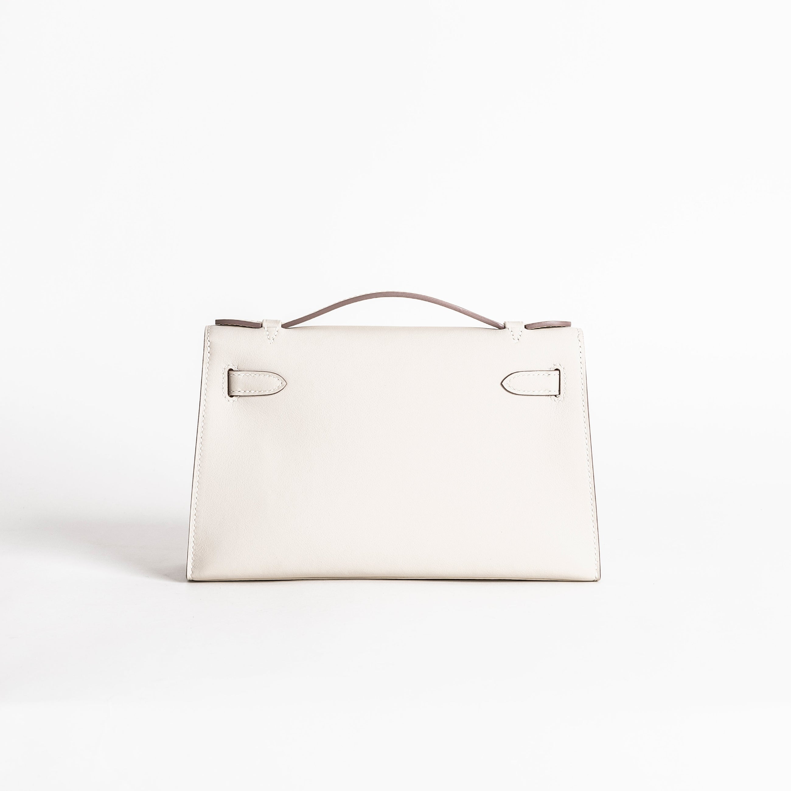 KELLY POCHETTE SWIFT LEATHER CRAIE WITH GOLD HARDWARE (GHW)