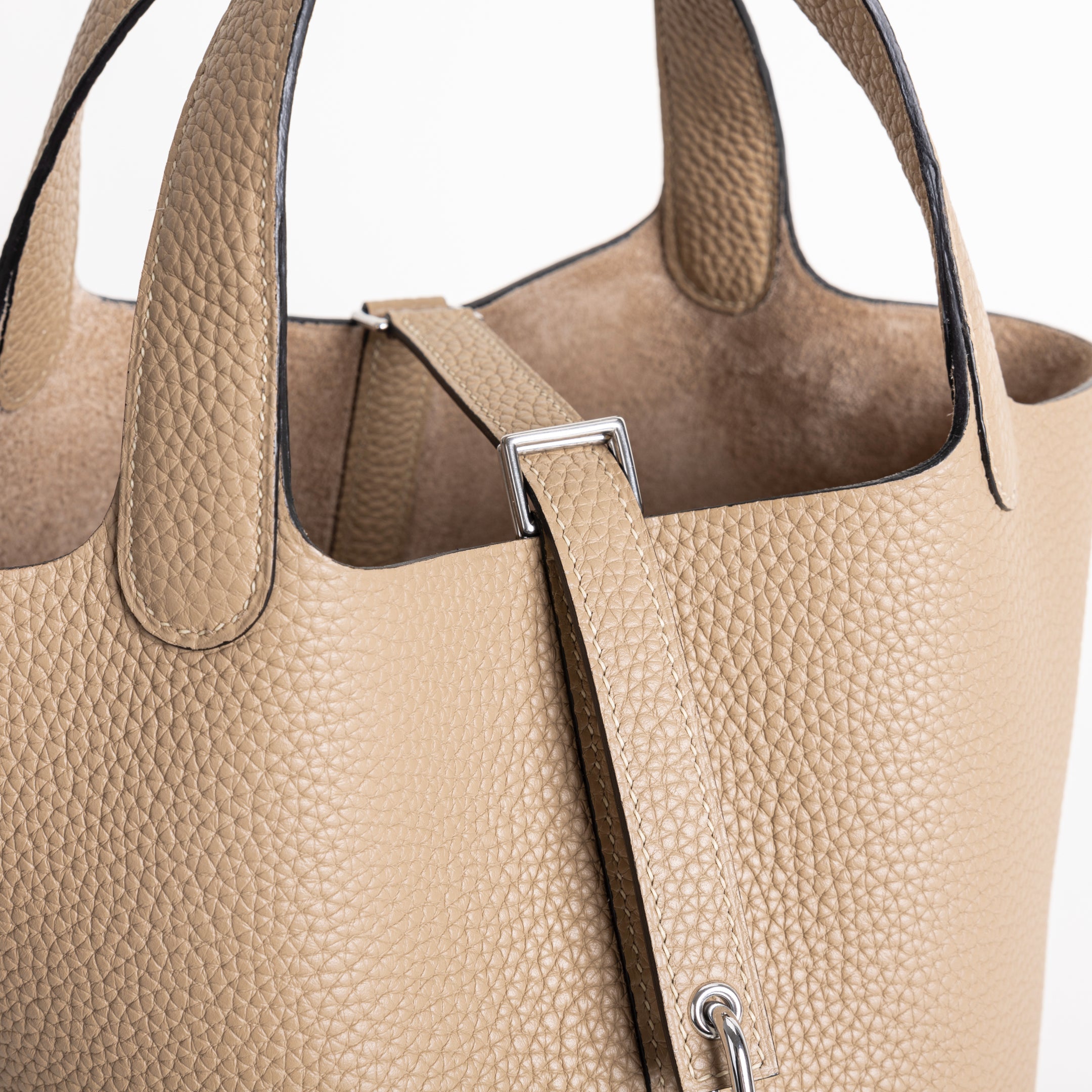 PICOTIN 18 LOCK CLEMENCE LEATHER TRENCH TAURILLON WITH PALLADIUM HARDWARE (PHW)