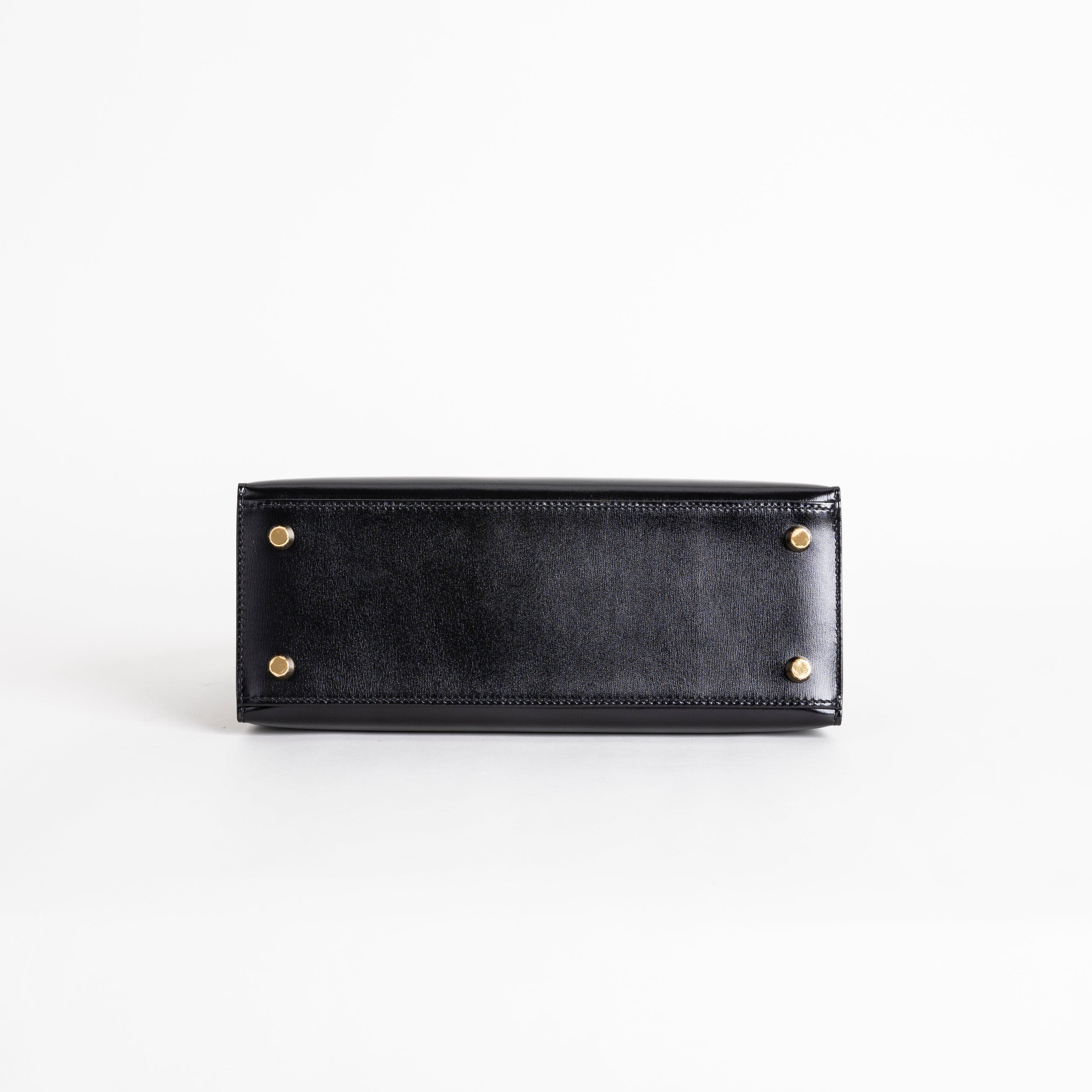 KELLY 25 BLACK BOX CALF LEATHER WITH GOLD HARDWARE (GHW)