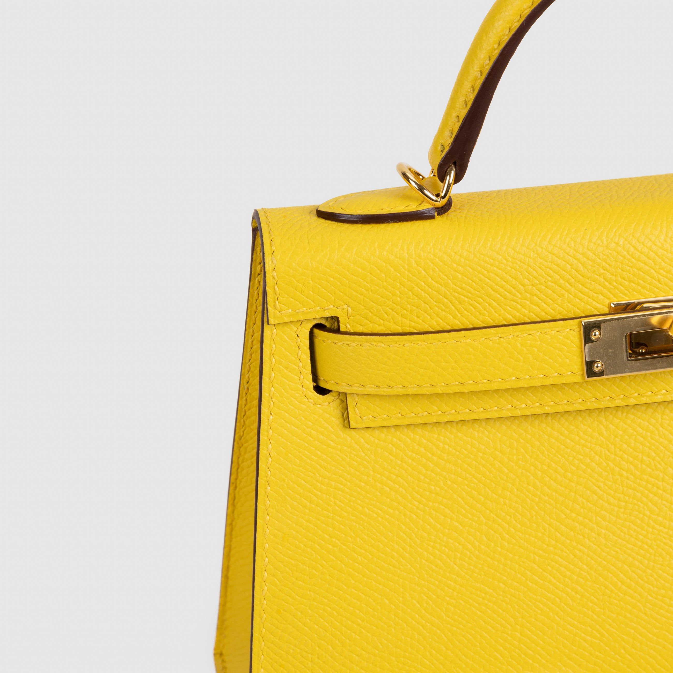 MINI KELLY II (20) EPSOM LEATHER JAUNE DE NAPLES WITH GOLD HARDWARE (GHW)