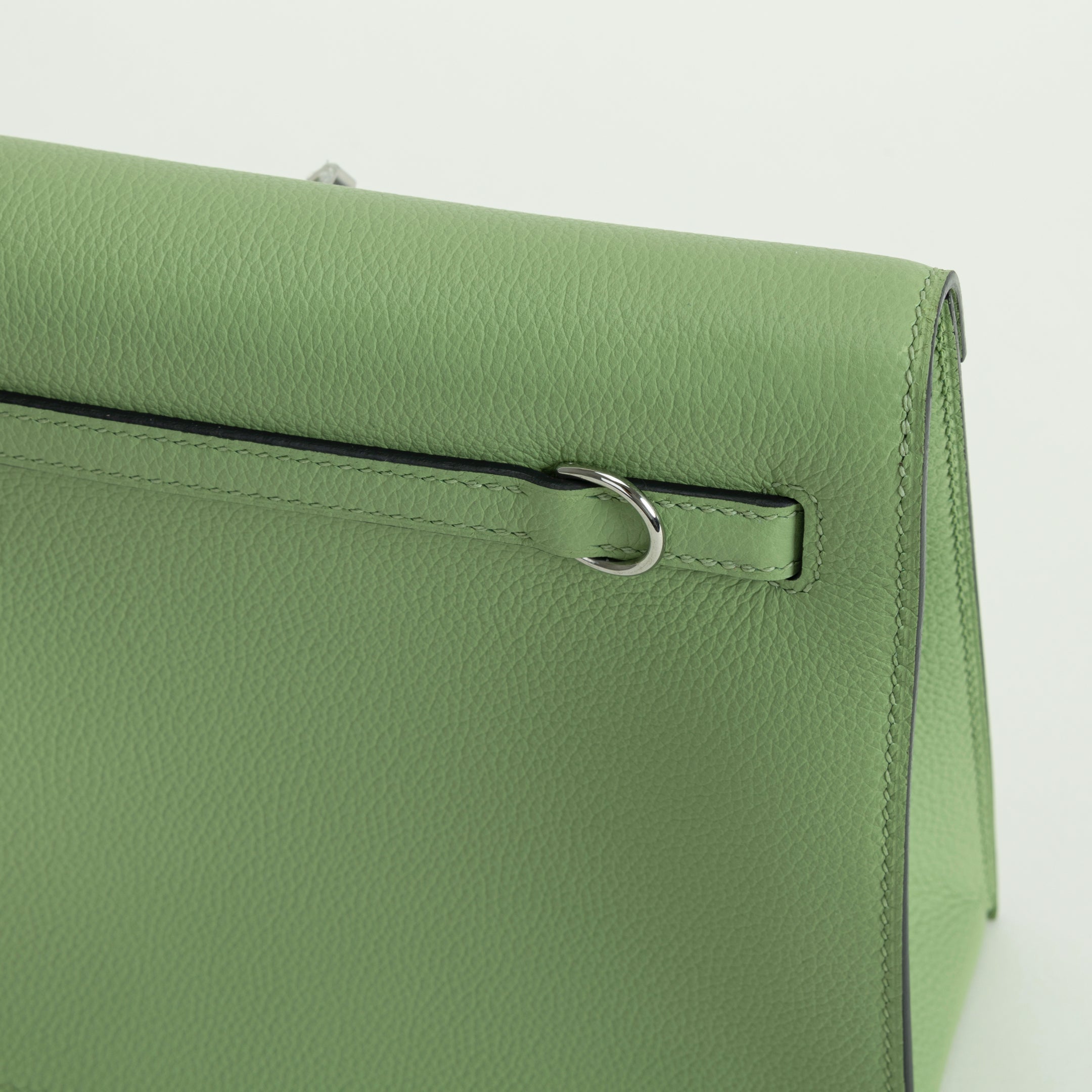 KELLY DANSE EVERCOLOR LEATHER VERT CRIQUET WITH PALLADIUM HARDWARE (PHW)