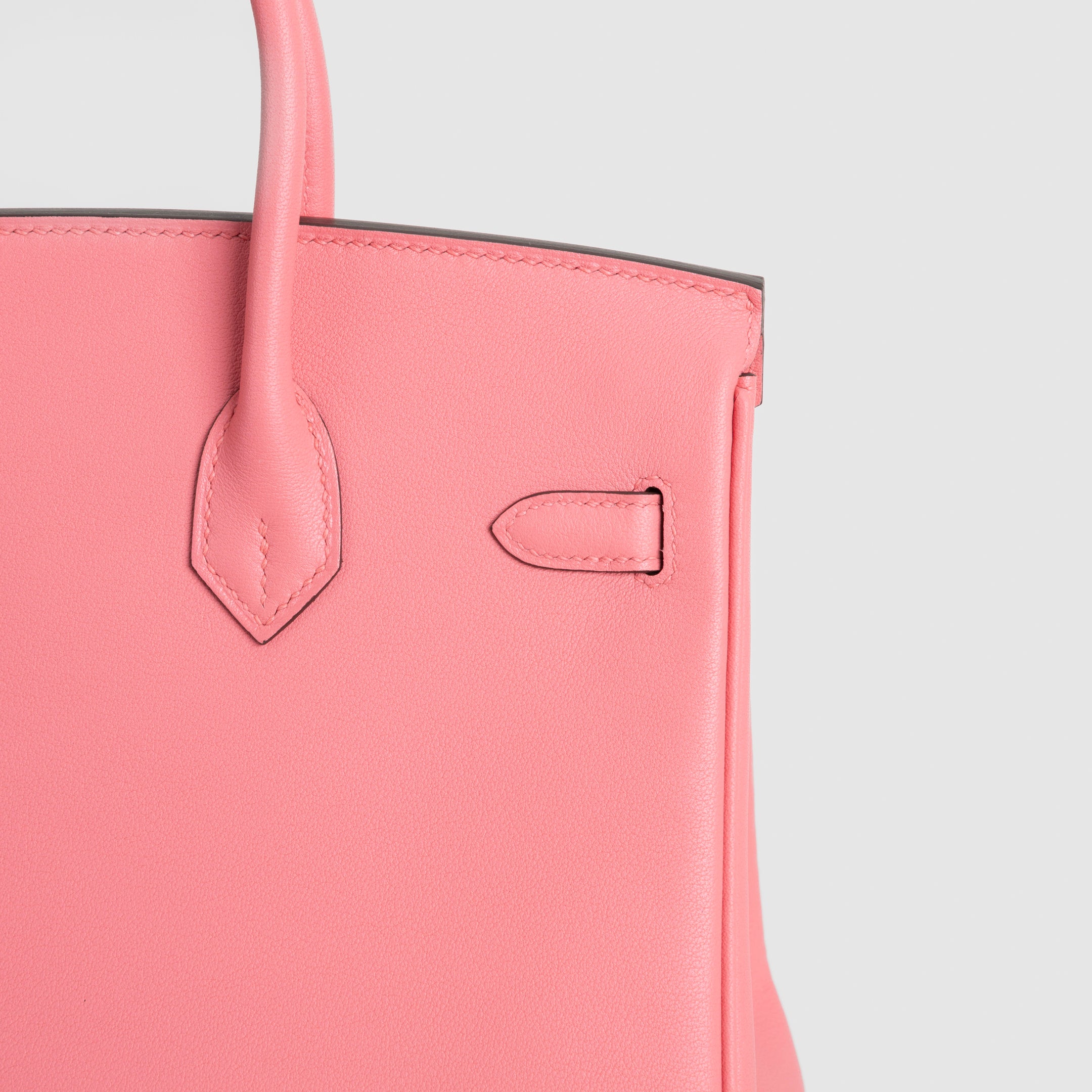 BIRKIN 25 SWIFT LEATHER ROSE AZALEE WITH PALLADIUM HARDWARE (PHW)