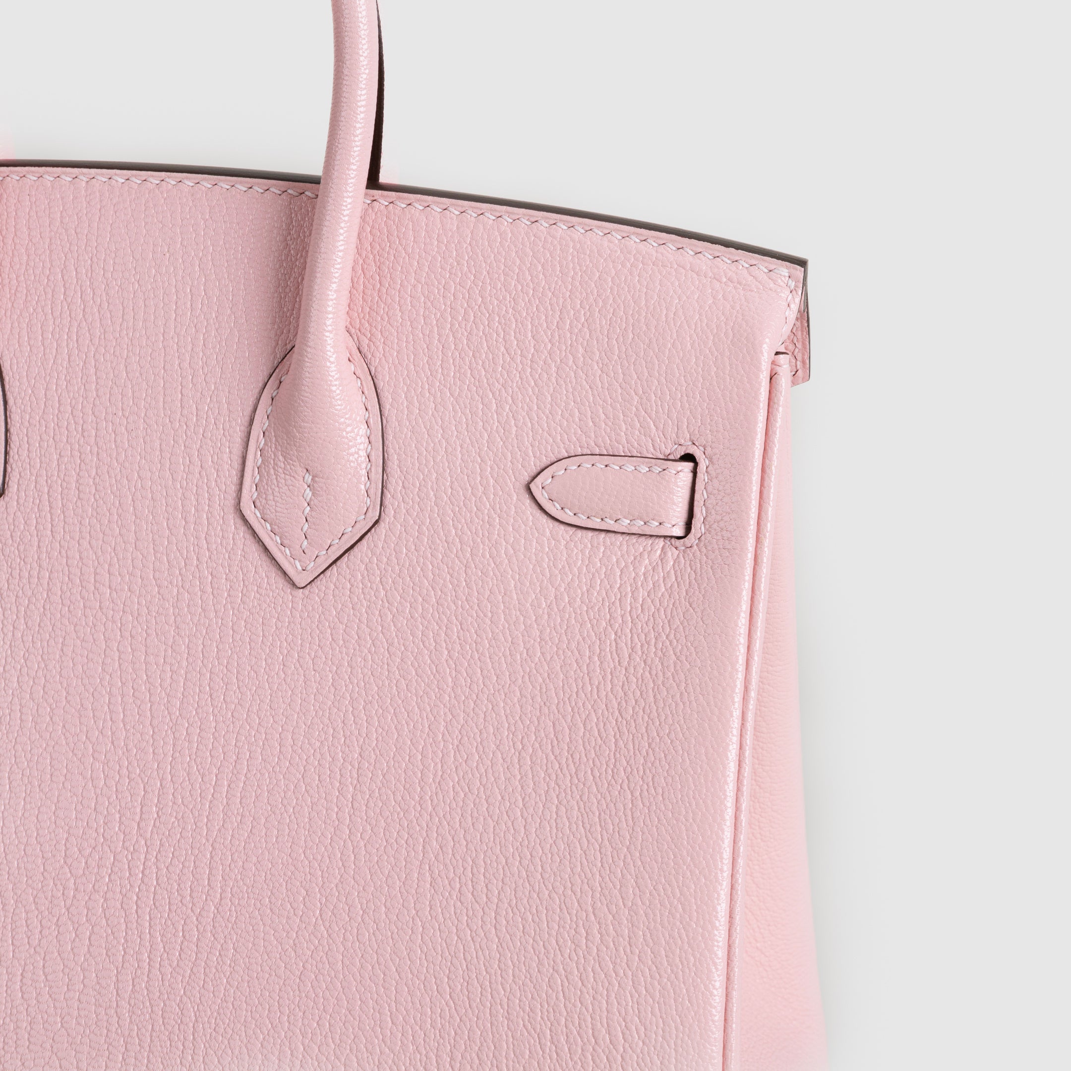 BIRKIN 25 CHEVRE LEATHER ROSE SAKURA WITH GOLD HARDWARE (GHW)