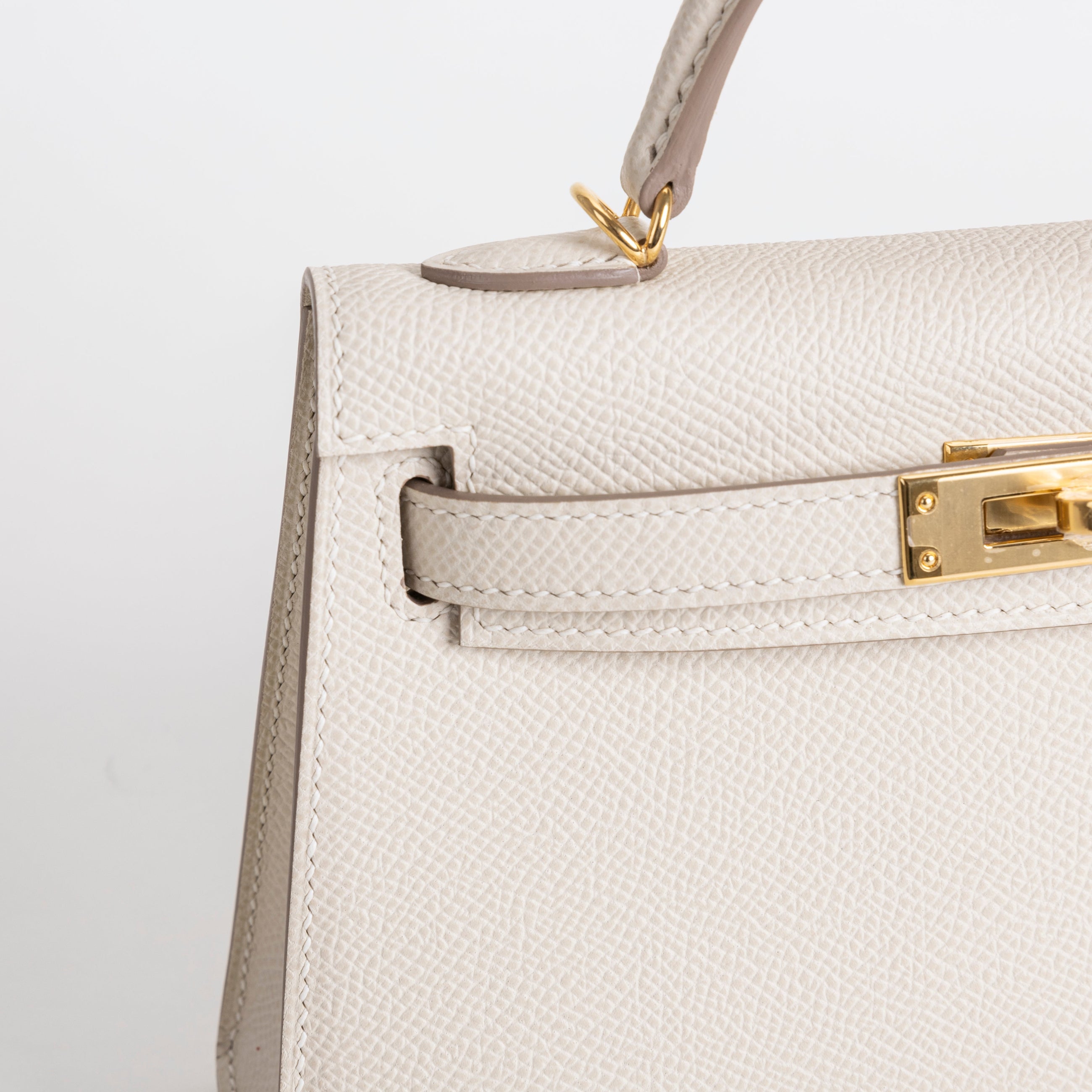 MINI KELLY II (20) EPSOM LEATHER CRAIE WITH GOLD HARDWARE (GHW)