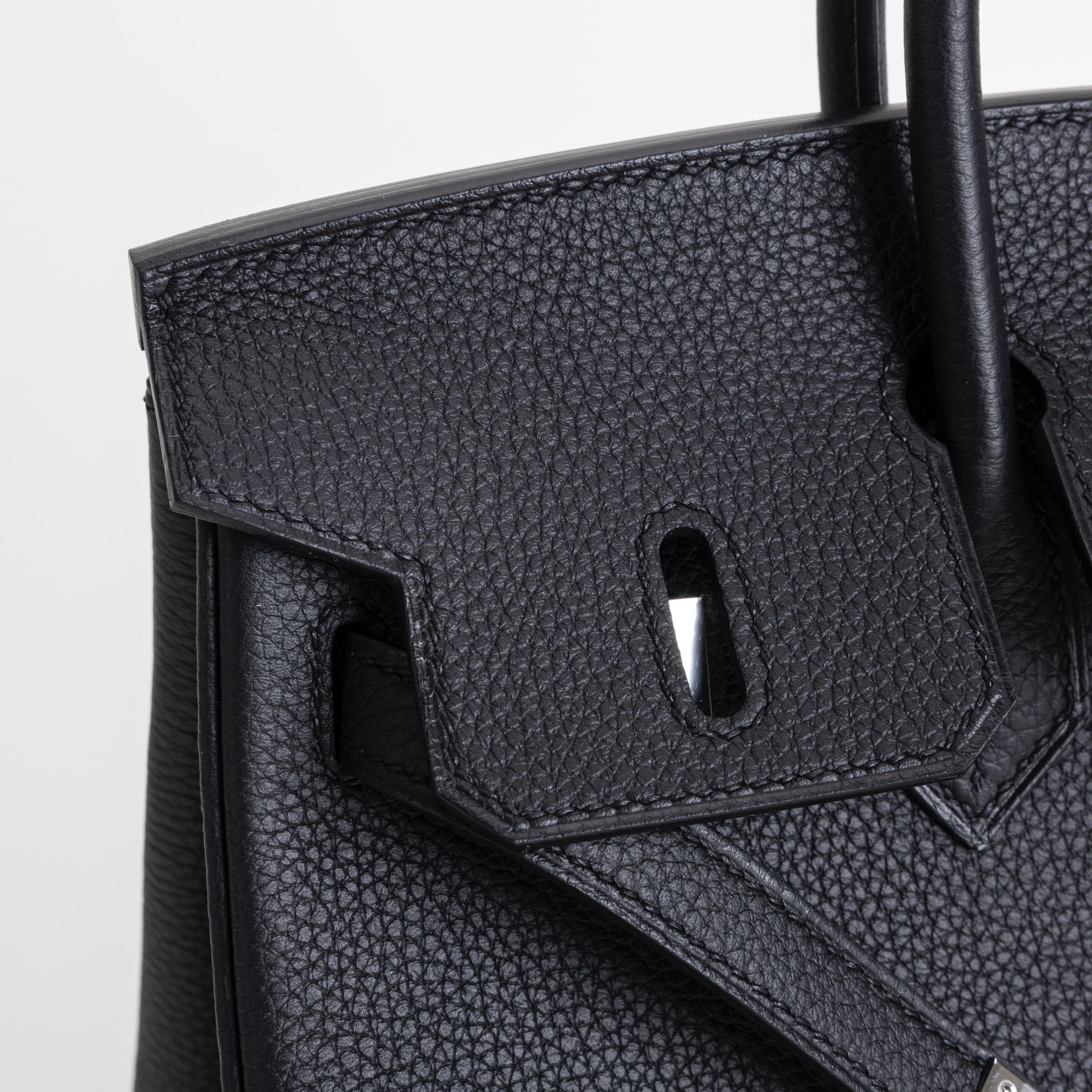 BIRKIN 25 TOGO LEATHER NOIR (BLACK) WITH PALLADIUM HARDWARE (PHW)