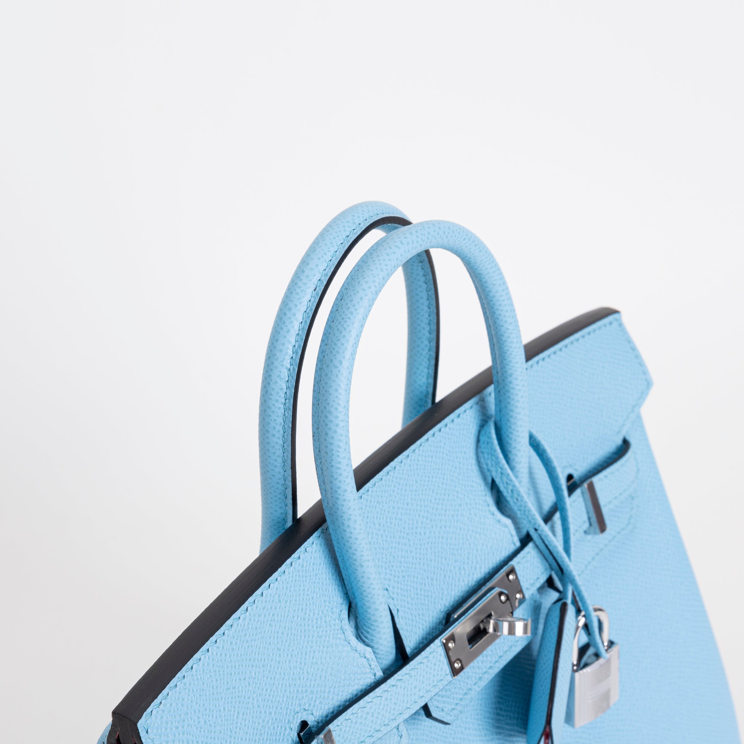 BIRKIN 25 EPSOM LEATHER CELESTE WITH PALLADIUM HARDWARE (PHW)