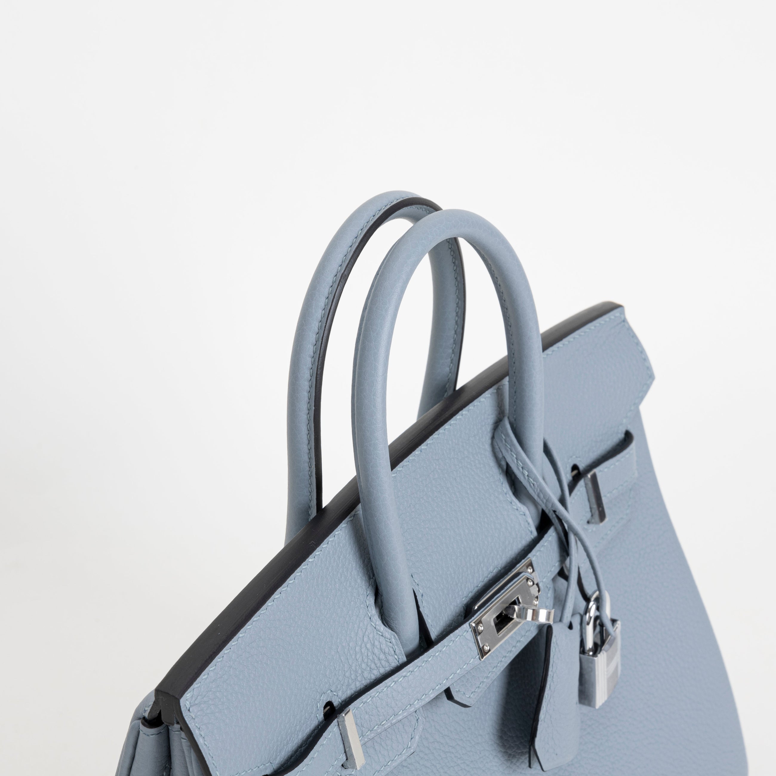 BIRKIN 25 TOGO LEATHER BLEU LIN WITH PALLADIUM HARDWARE (PHW)