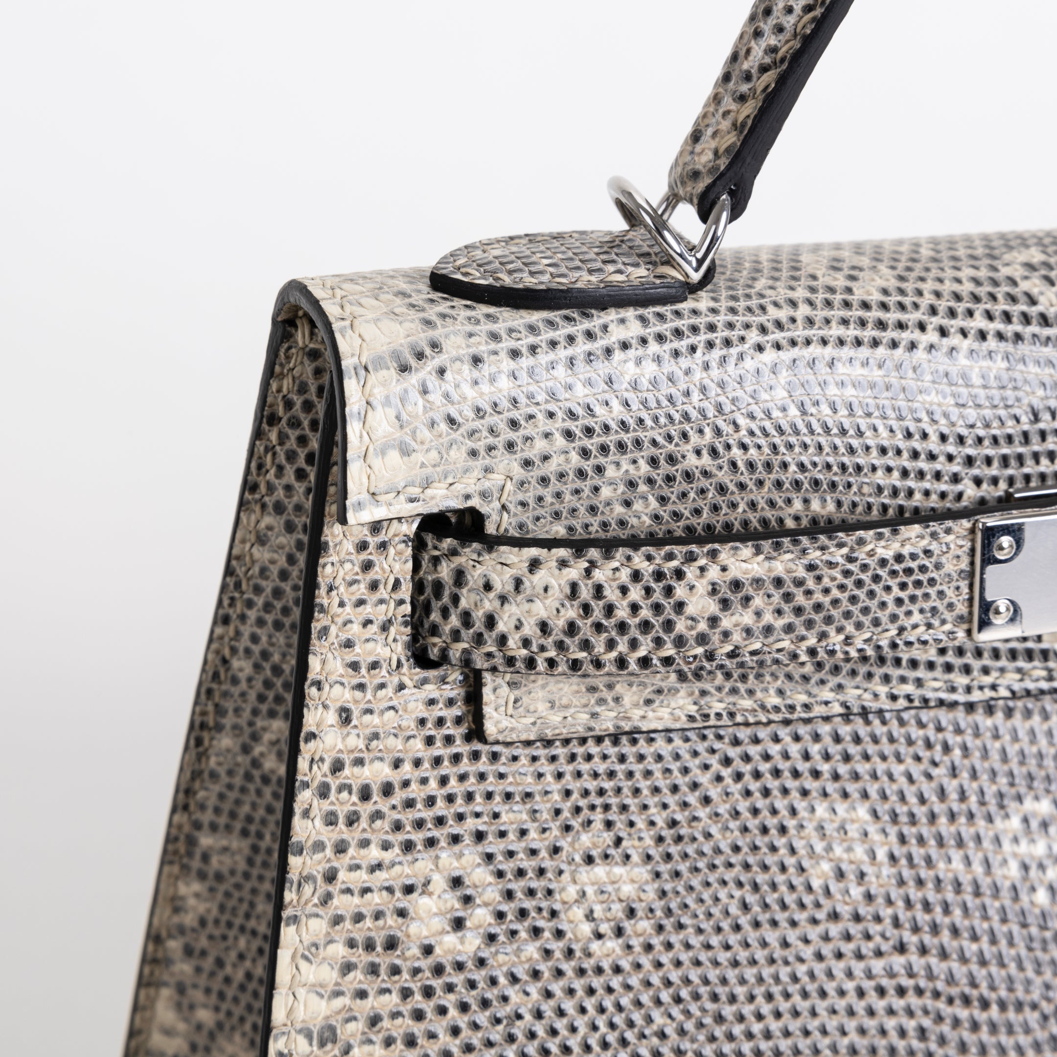 MINI KELLY II (20) OMBRE LIZARD LEATHER WITH PALLADIUM HARDWARE (PHW)