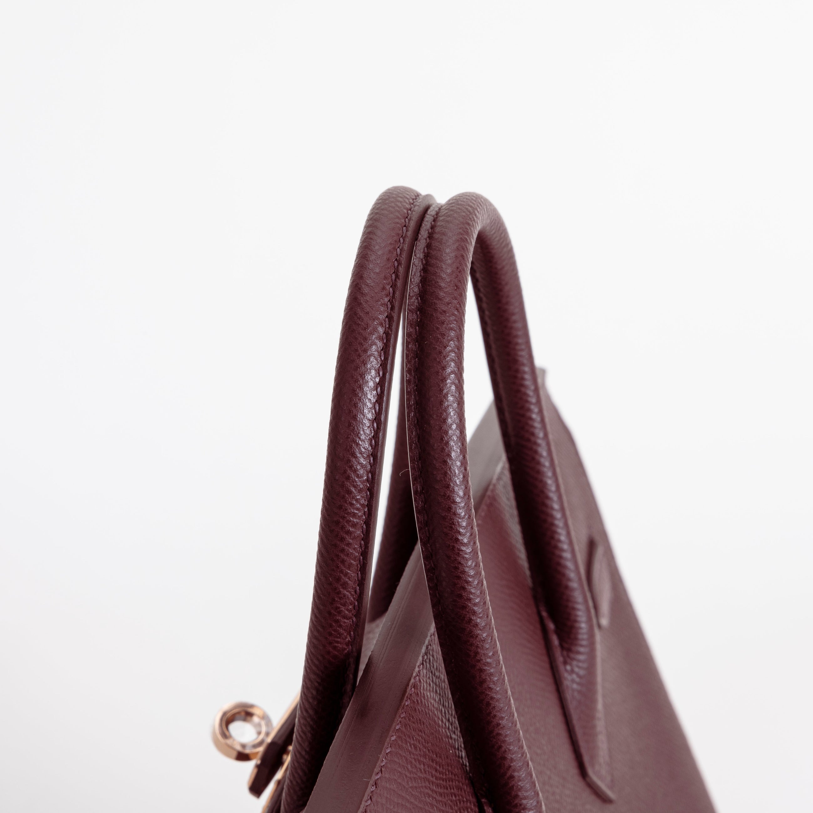 BIRKIN 25 (SELLIER SHAPE) EPSOM LEATHER ROUGE SELLIER WITH ROSE GOLD HARDWARE (RGHW)