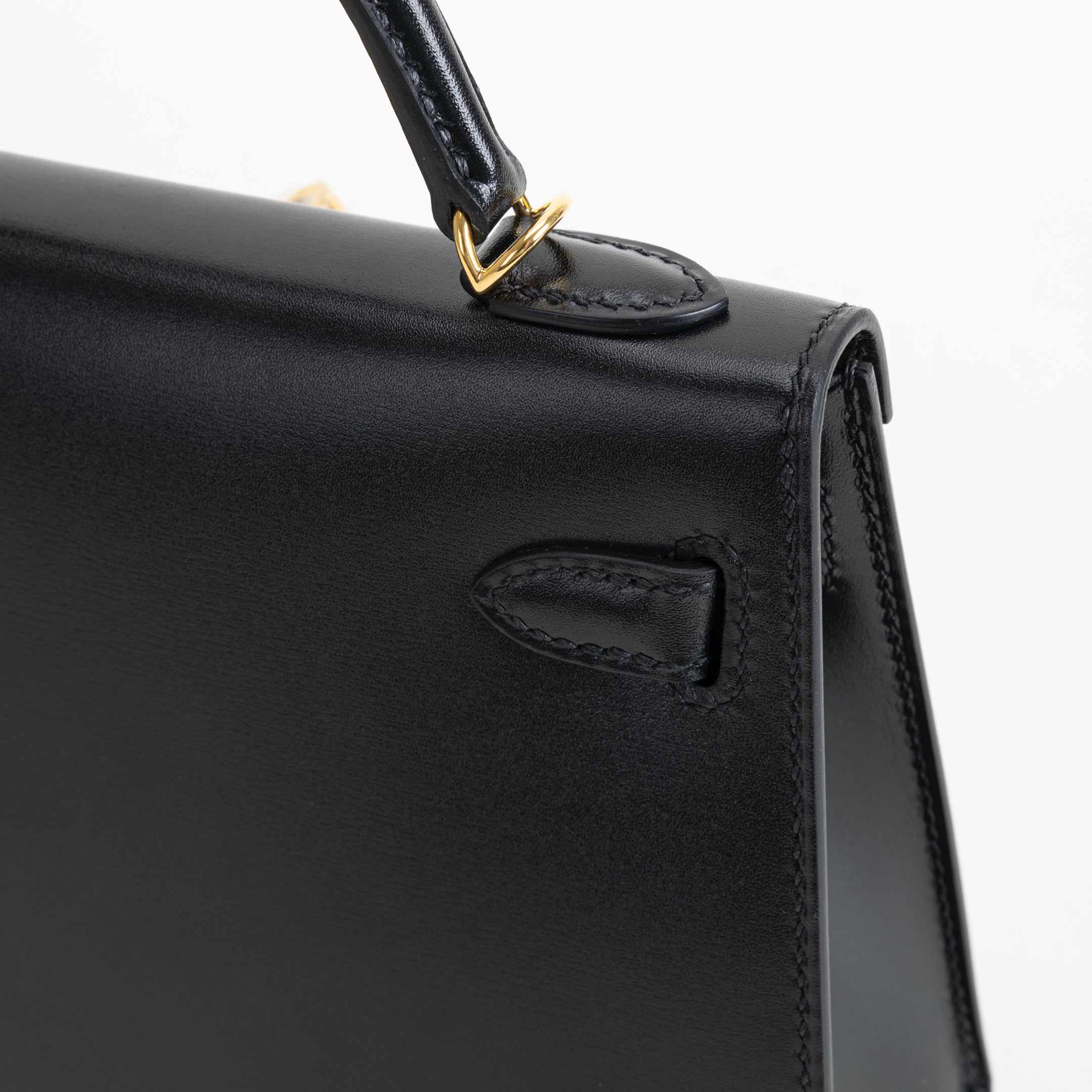 MINI KELLY II (20) BLACK BOX CALF LEATHER WITH GOLD HARDWARE (GHW)