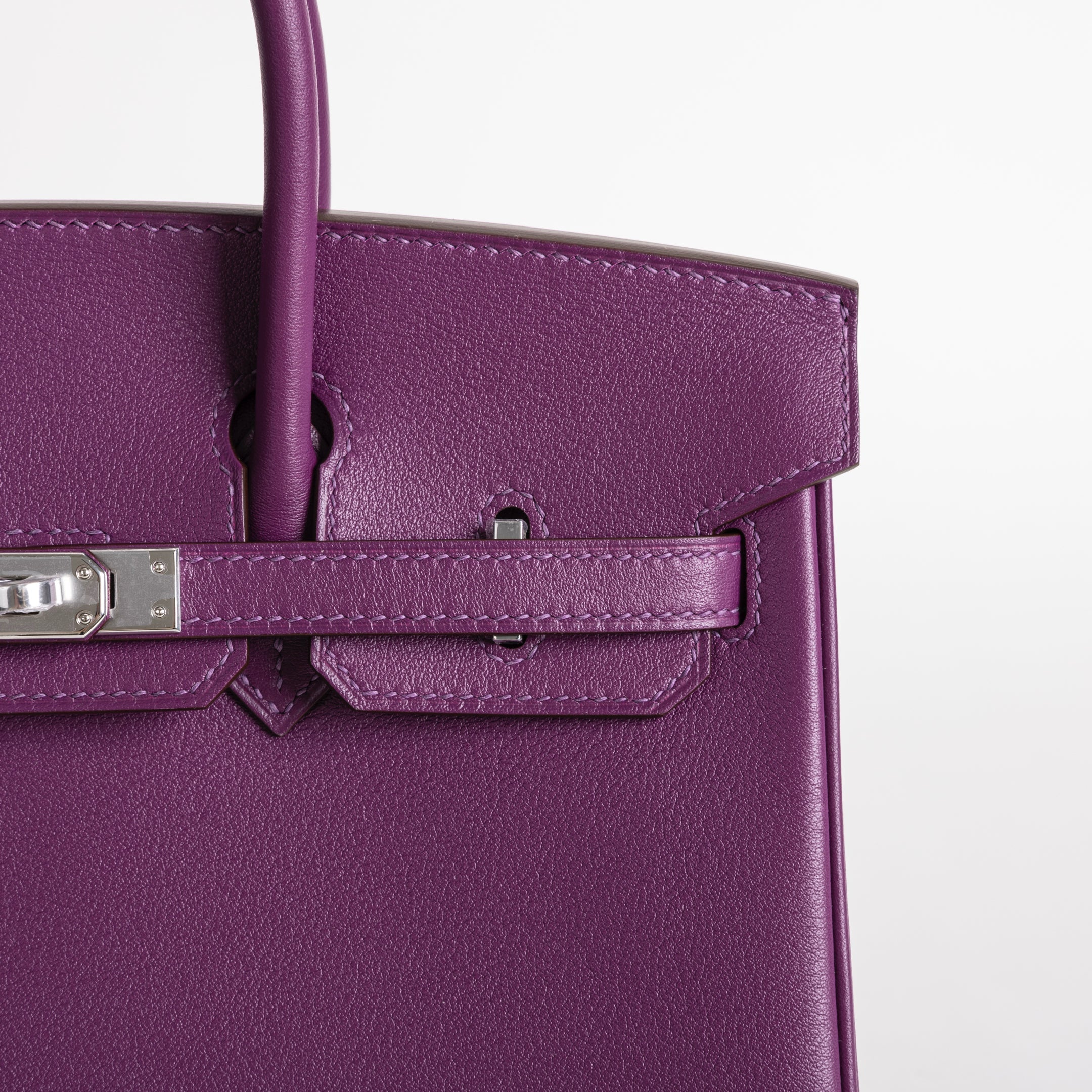 BIRKIN 25 SWIFT LEATHER ANEMONE WITH PALLADIUM HARDWARE (PHW)