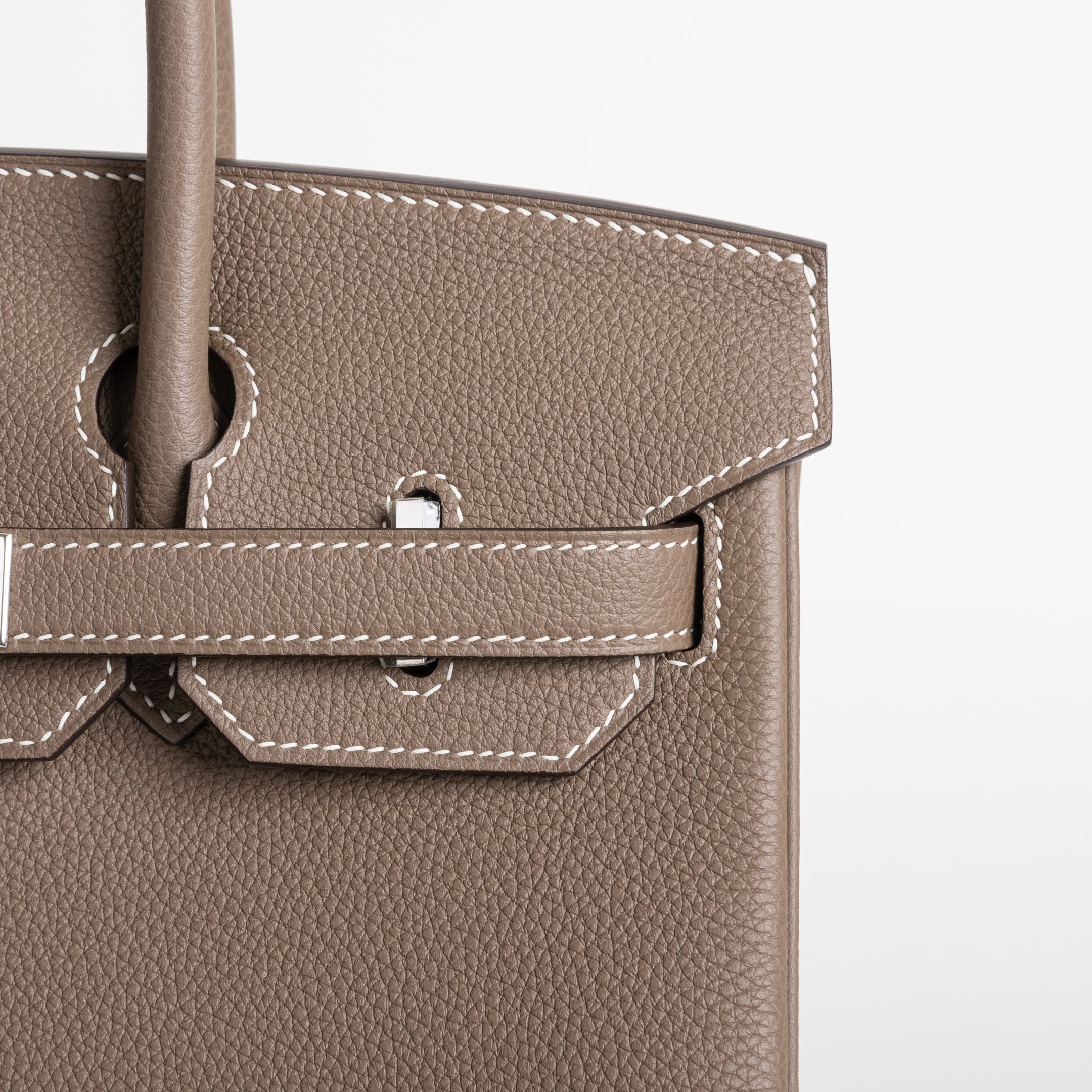 BIRKIN 30 TOGO LEATHER ETOUPE WITH PALLADIUM HARDWARE (PHW)