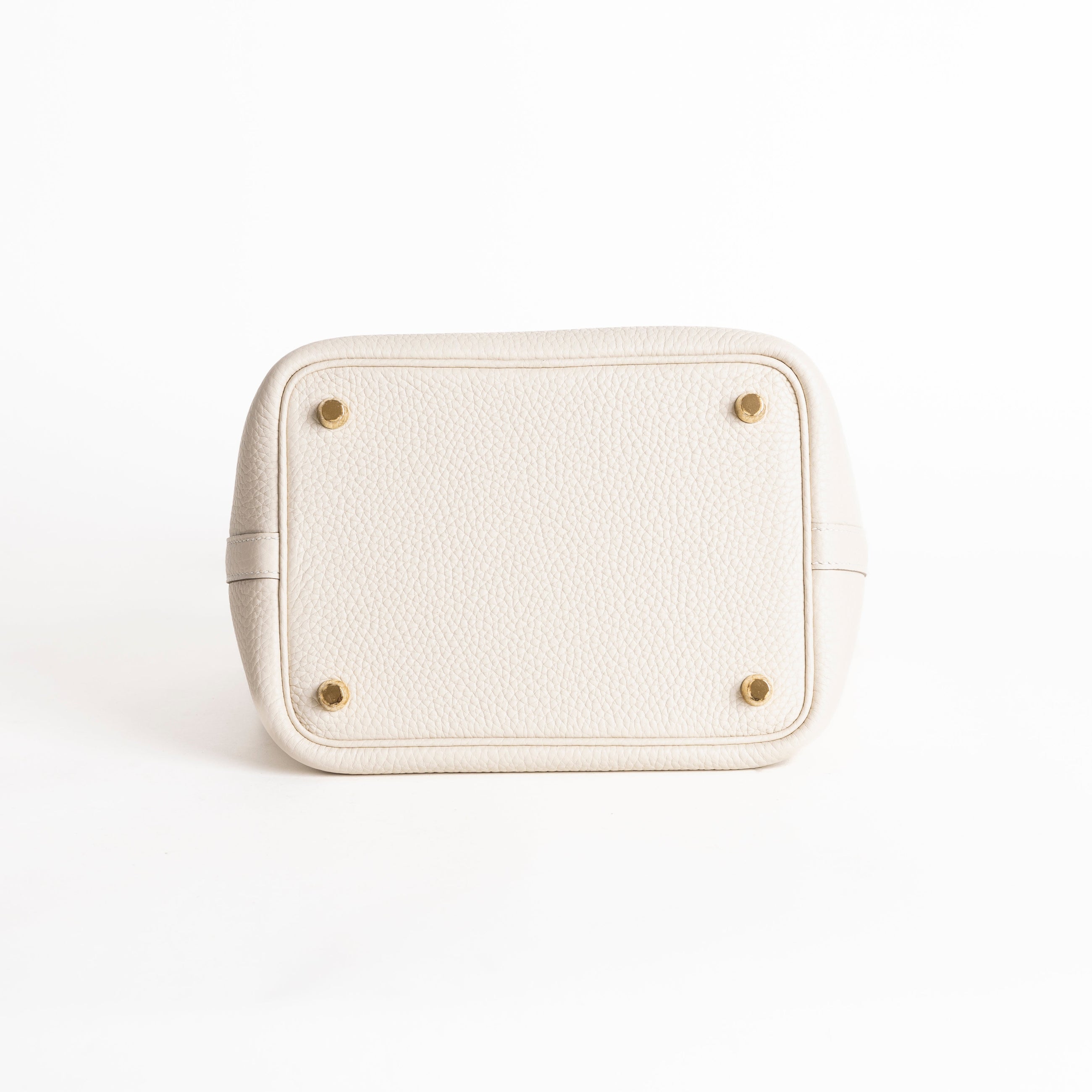 PICOTIN 18 LOCK CLEMENCE LEATHER CRAIE WITH GOLD HARDWARE (GHW)