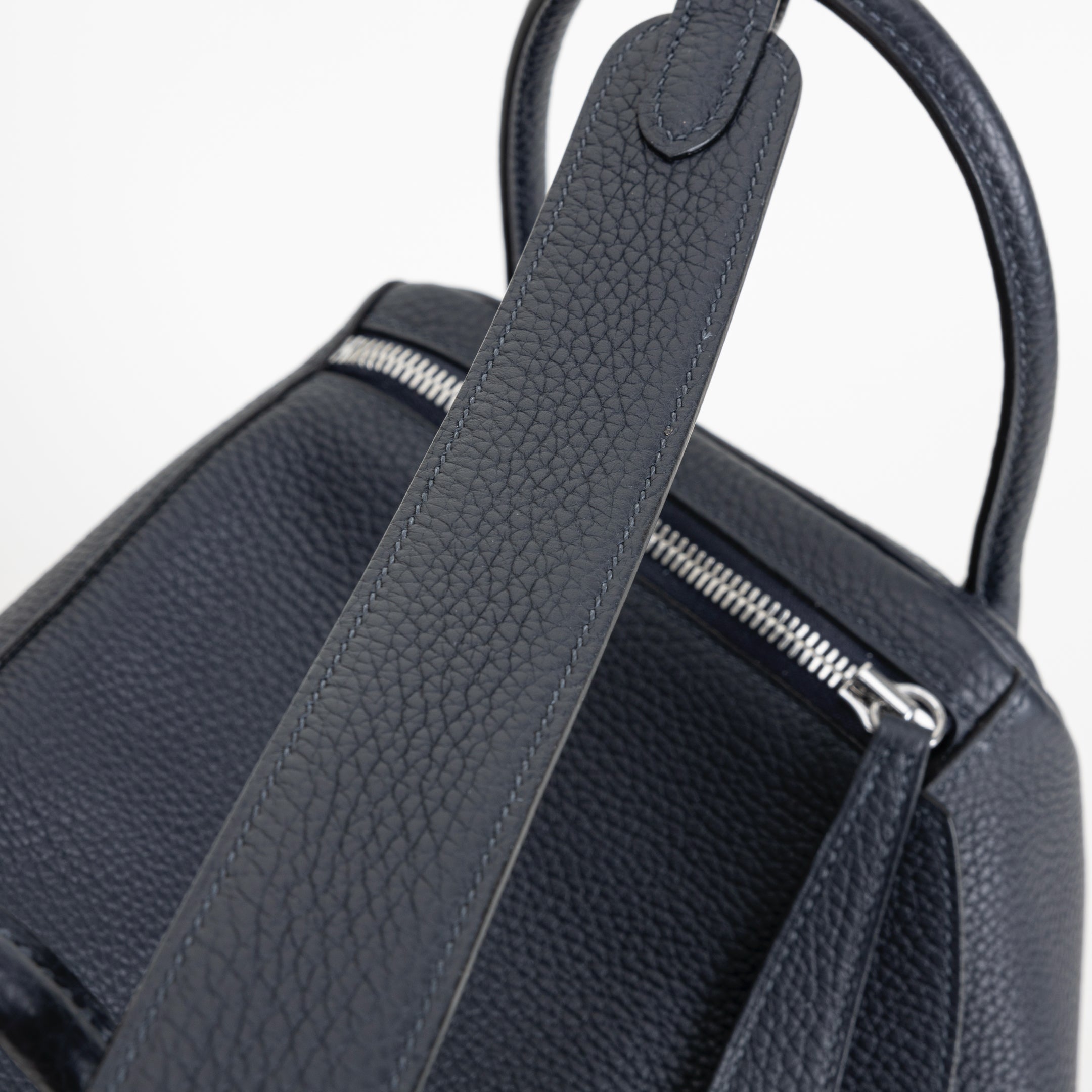 LINDY 30 CLEMENCE LEATHER BLEU NUIT WITH PALLADIUM HARDWARE (PHW)