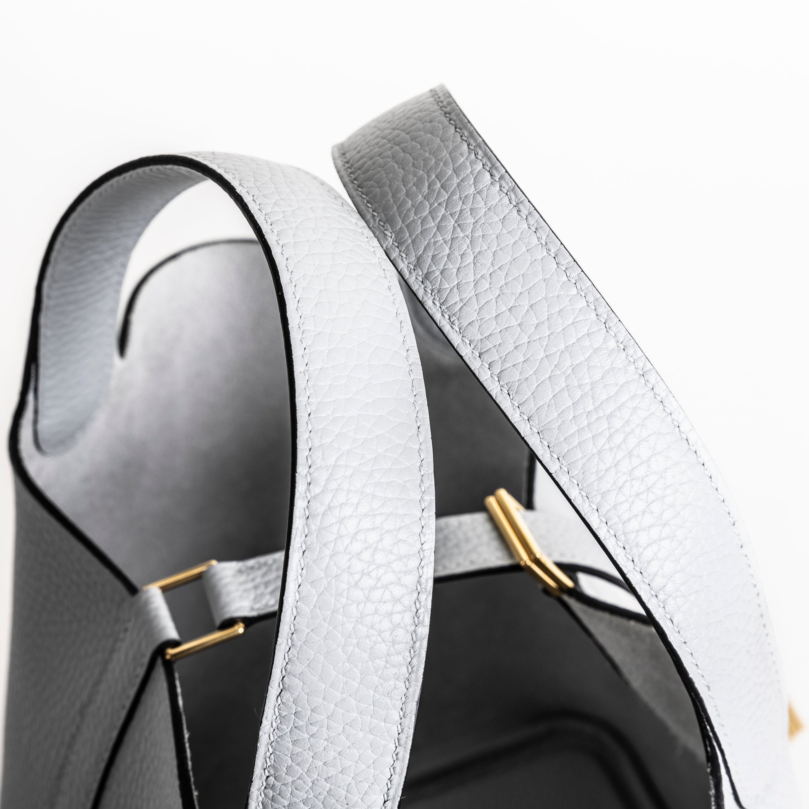 PICOTIN 18 LOCK CLEMENCE LEATHER BLEU PALE WITH GOLD HARDWARE (GHW)