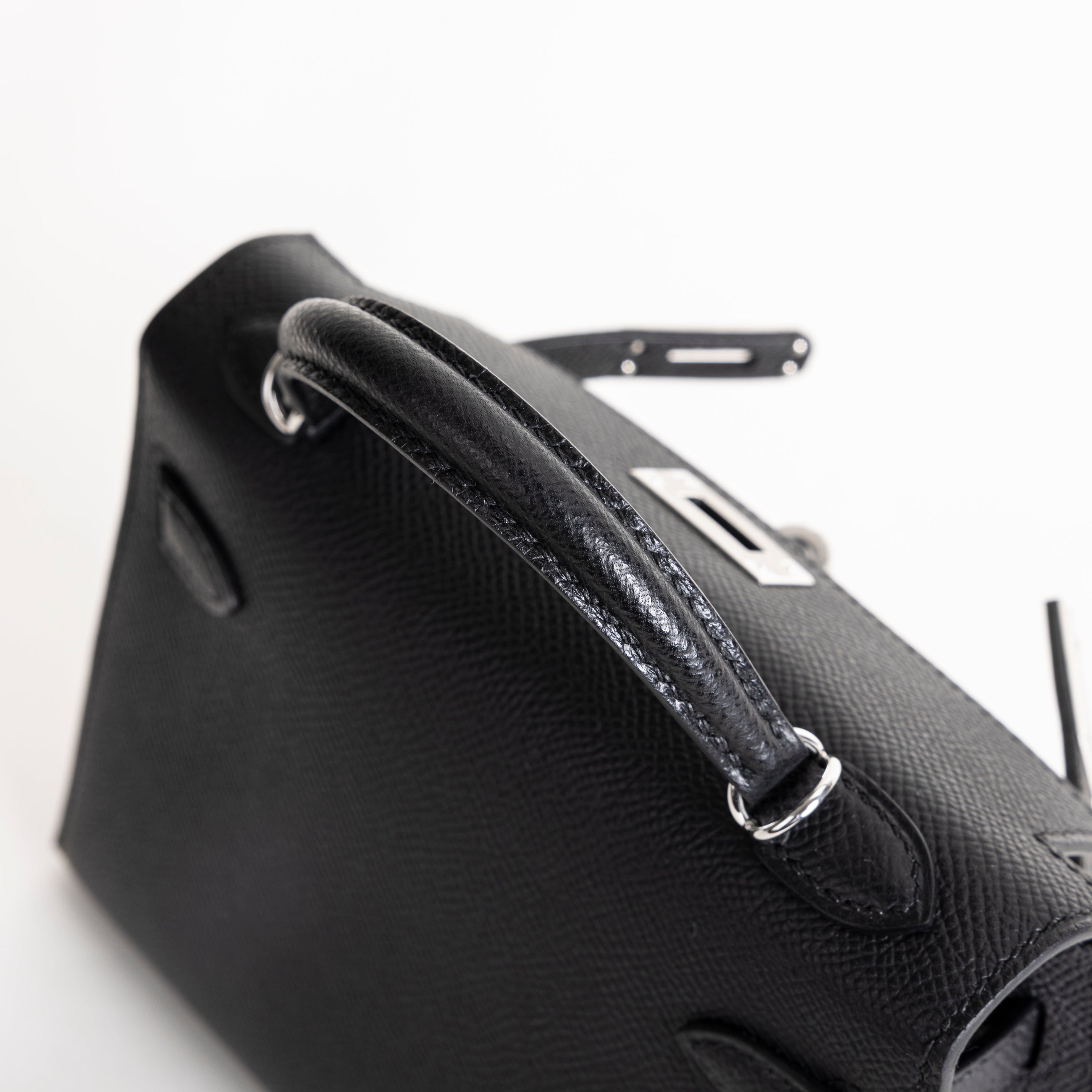 MINI KELLY II (20) EPSOM LEATHER NOIR (BLACK) WITH PALLADIUM HARDWARE (PHW)