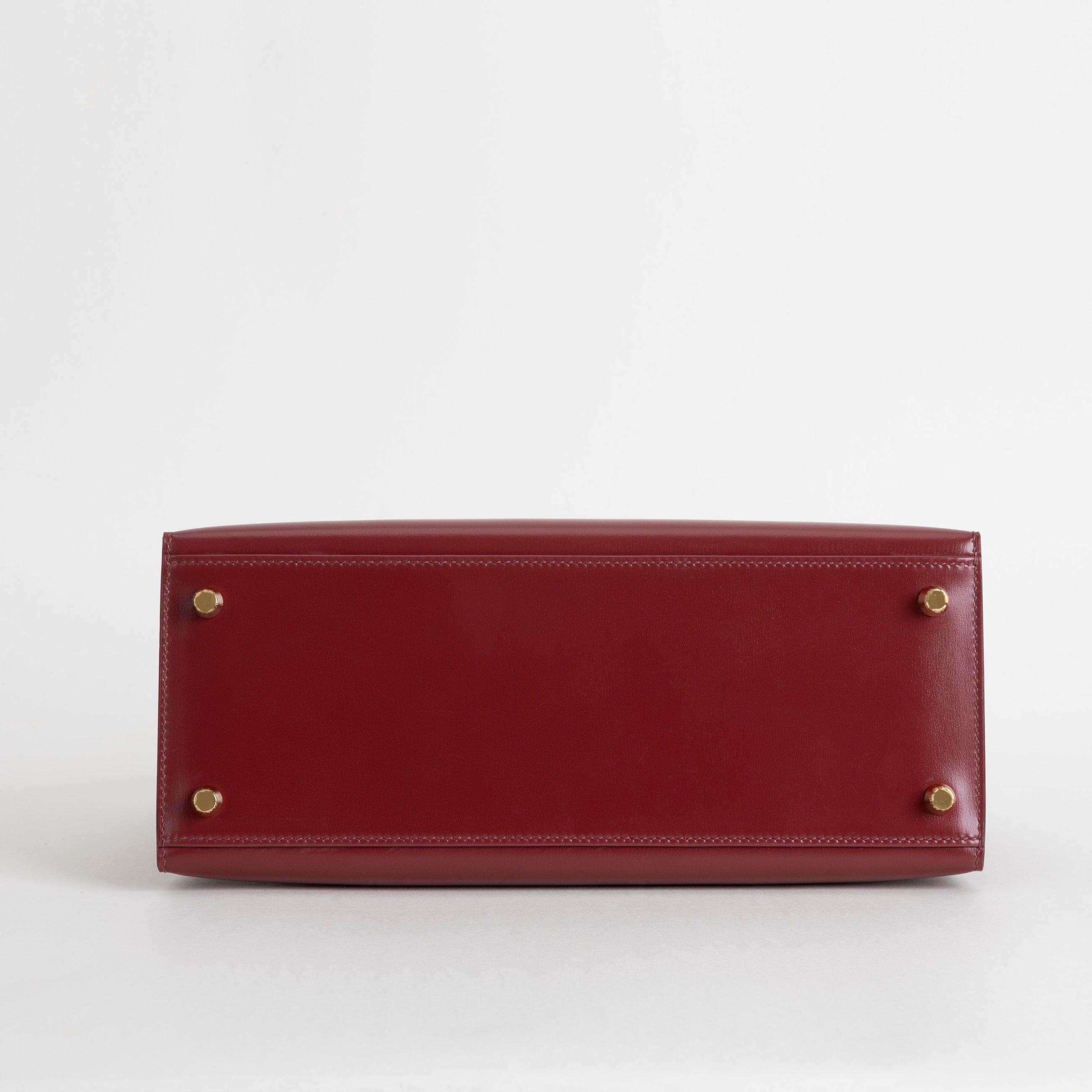 KELLY 28 BOX CALF LEATHER ROUGE H WITH GOLD HARDWARE (GHW)