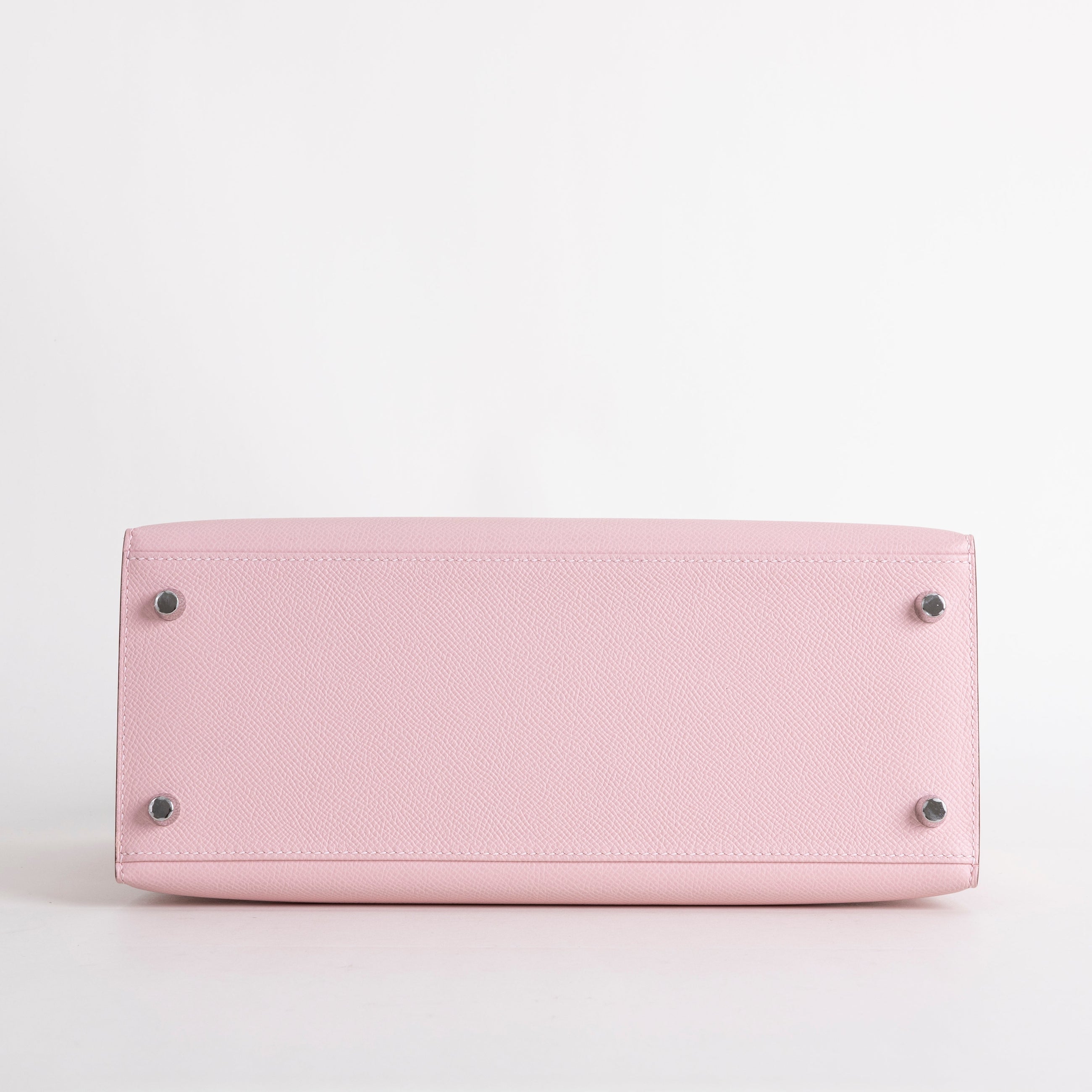 KELLY 28 EPSOM LEATHER ROSE SAKURA WITH PALLADIUM HARDWARE (PHW)