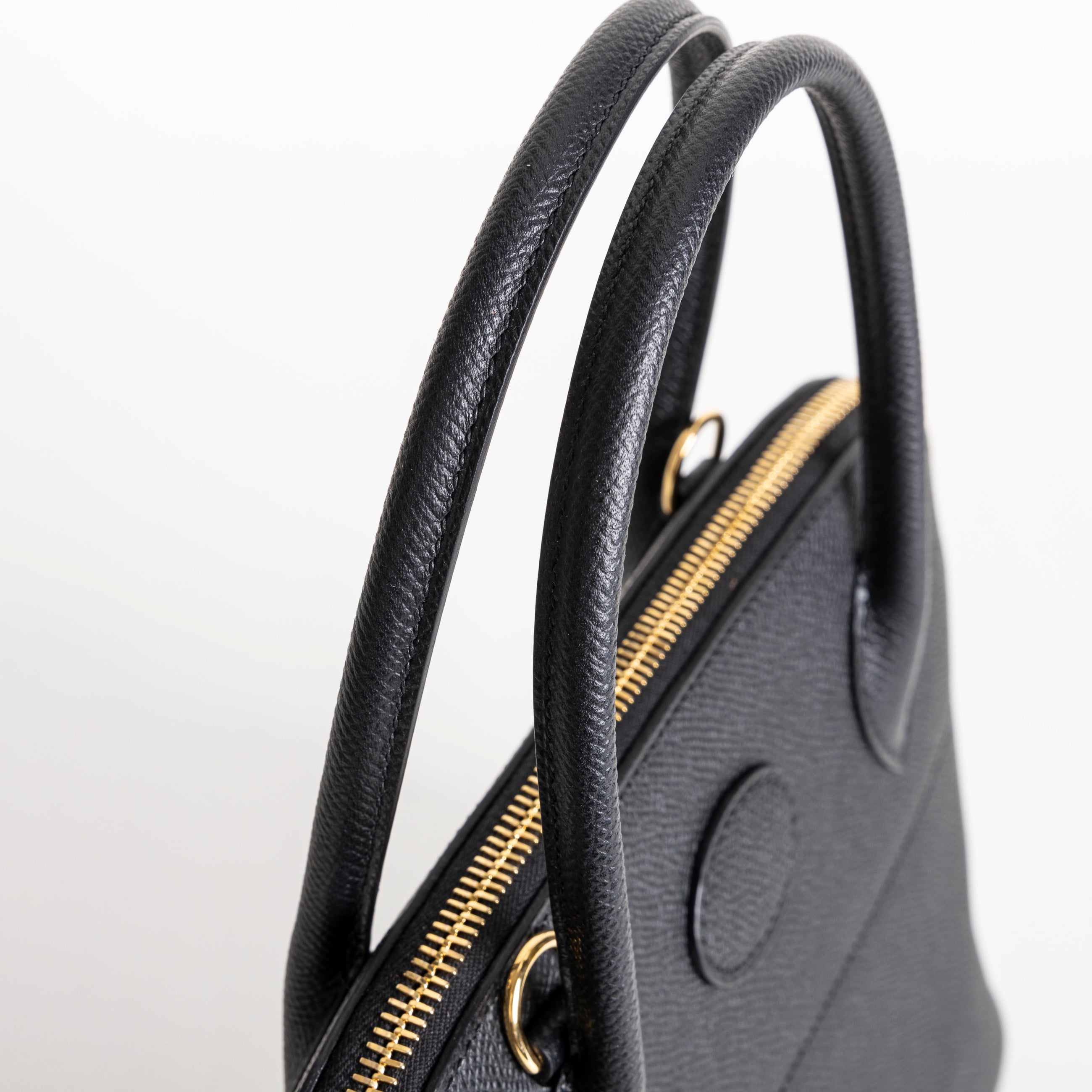 BOLIDE 27 EPSOM LEATHER NOIR (BLACK) WITH GOLD HARDWARE (GHW)