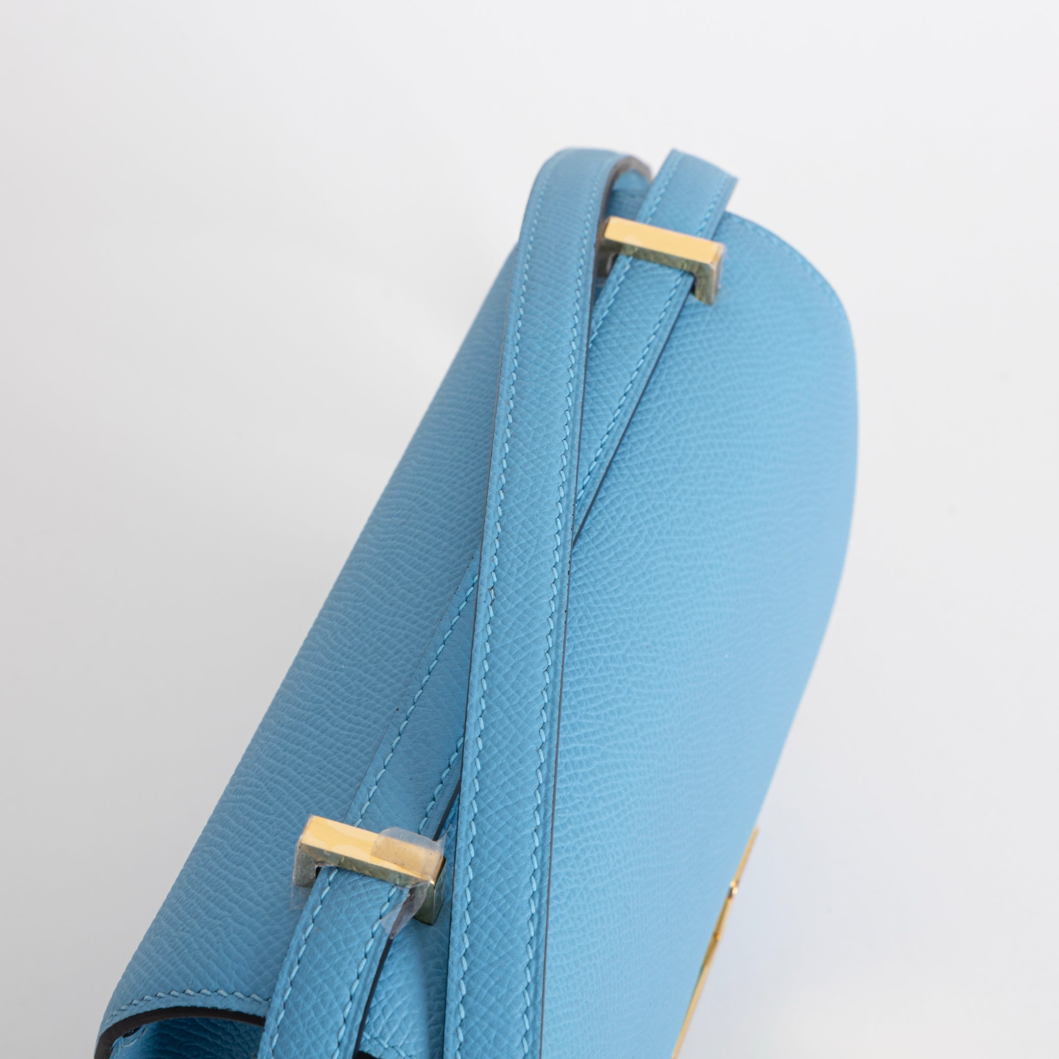 CONSTANCE 18 (MINI) EPSOM LEATHER BLEU DU NORD WITH GOLD HARDWARE (GHW)