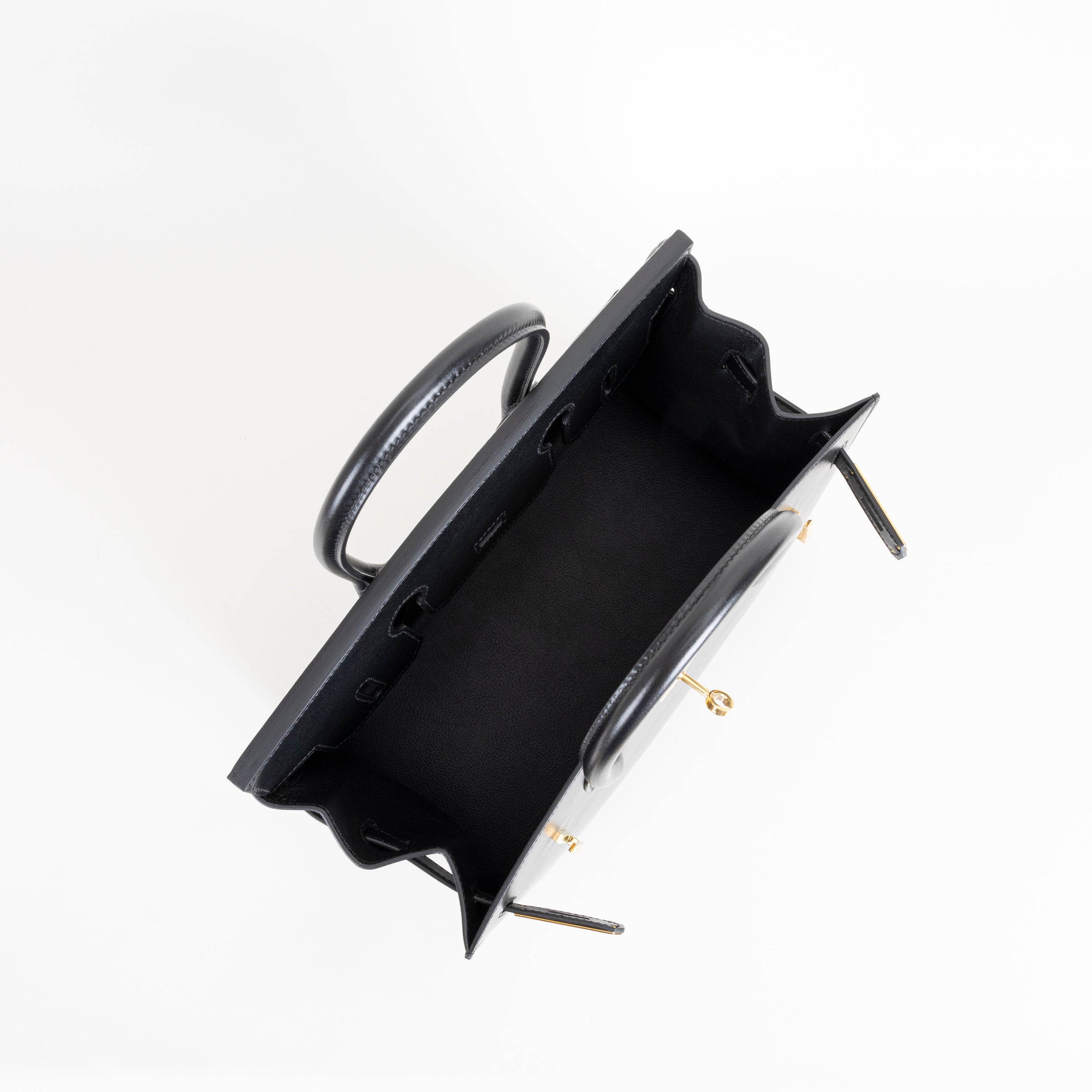 BIRKIN 30 (SELLIER SHAPE) BLACK BOX CALF LEATHER WITH GOLD HARDWARE (GHW)