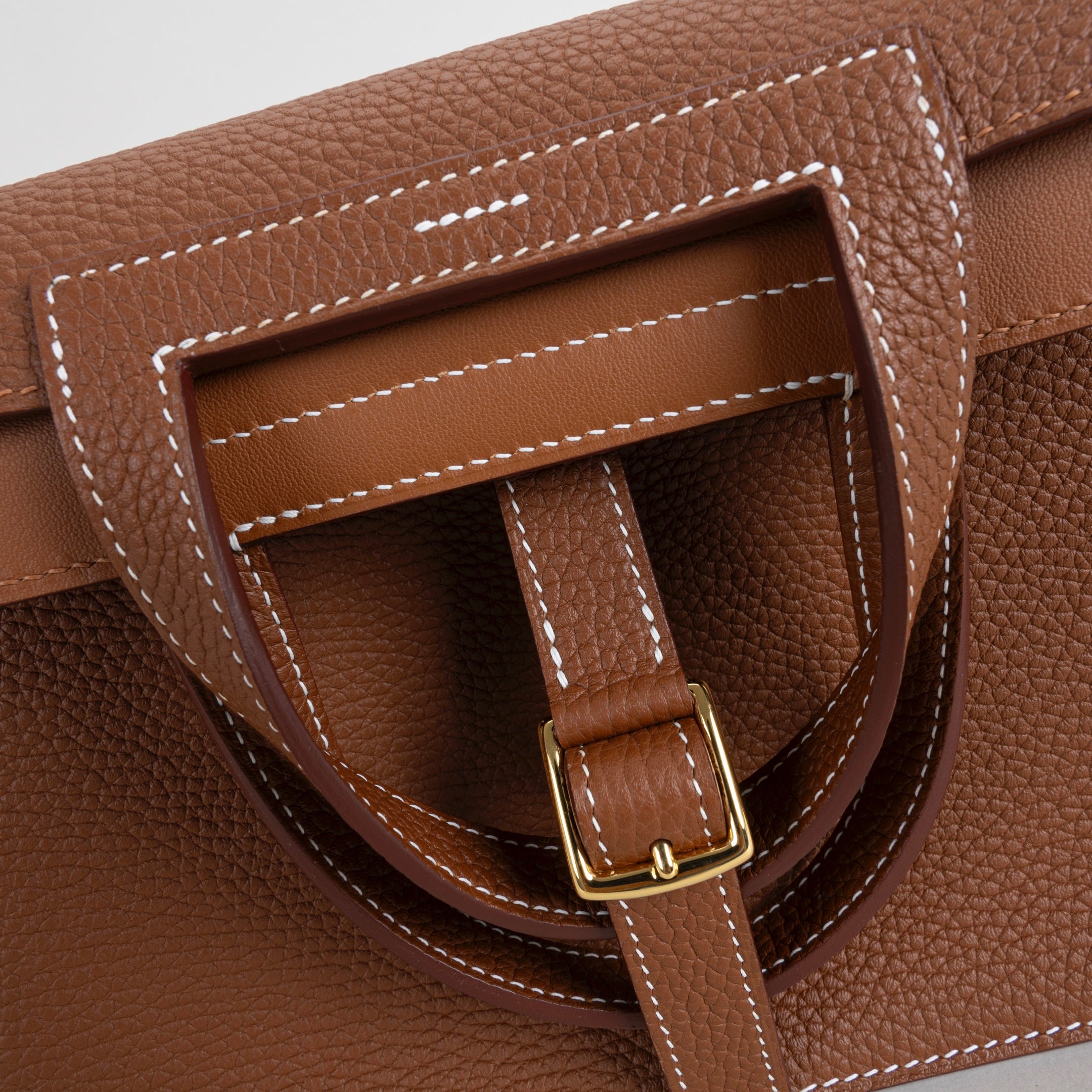 HALZAN 25 CLEMENCE LEATHER GOLD WITH GOLD HARDWARE (GHW)