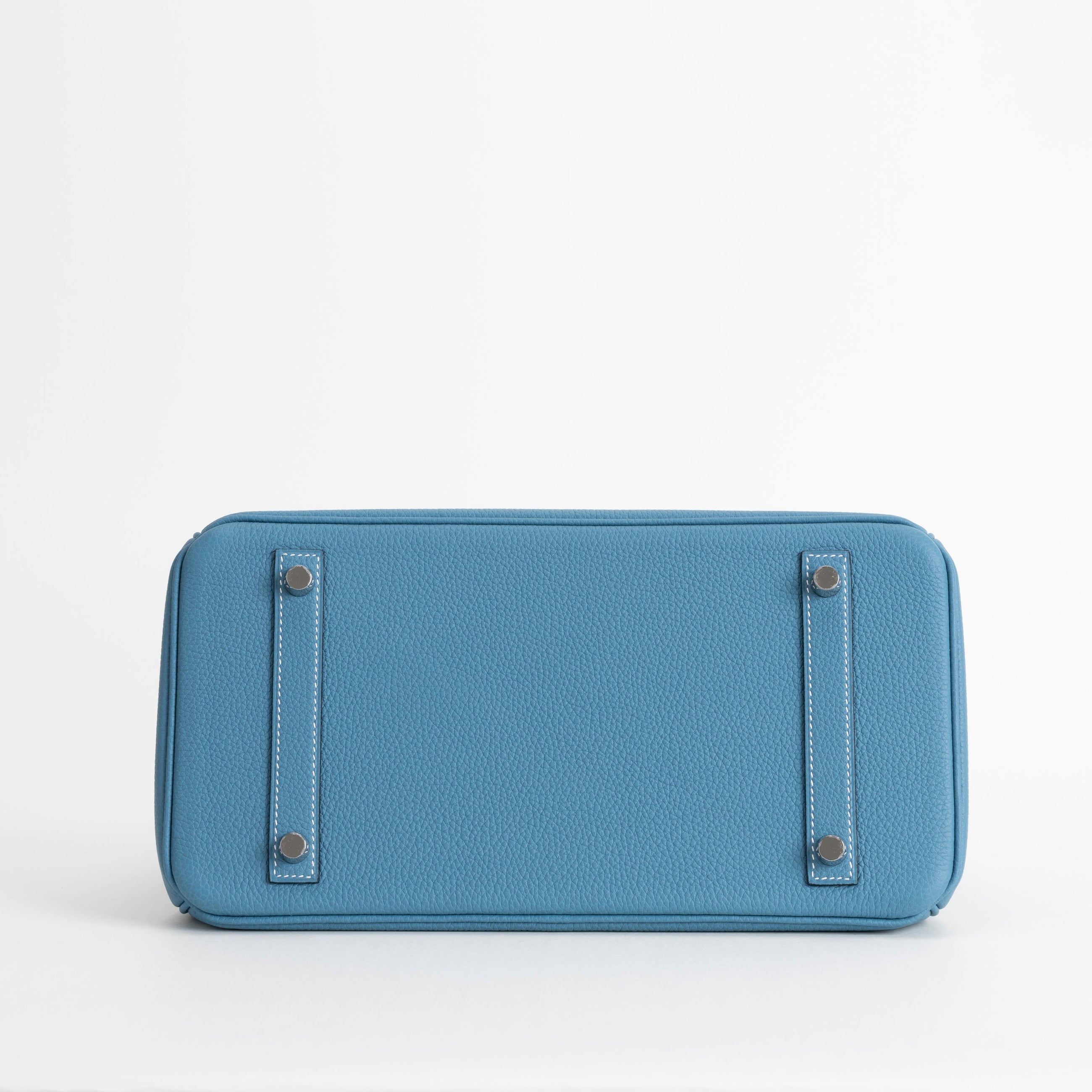 BIRKIN 30 TOGO LEATHER BLEU JEAN WITH PALLADIUM HARDWARE (PHW)