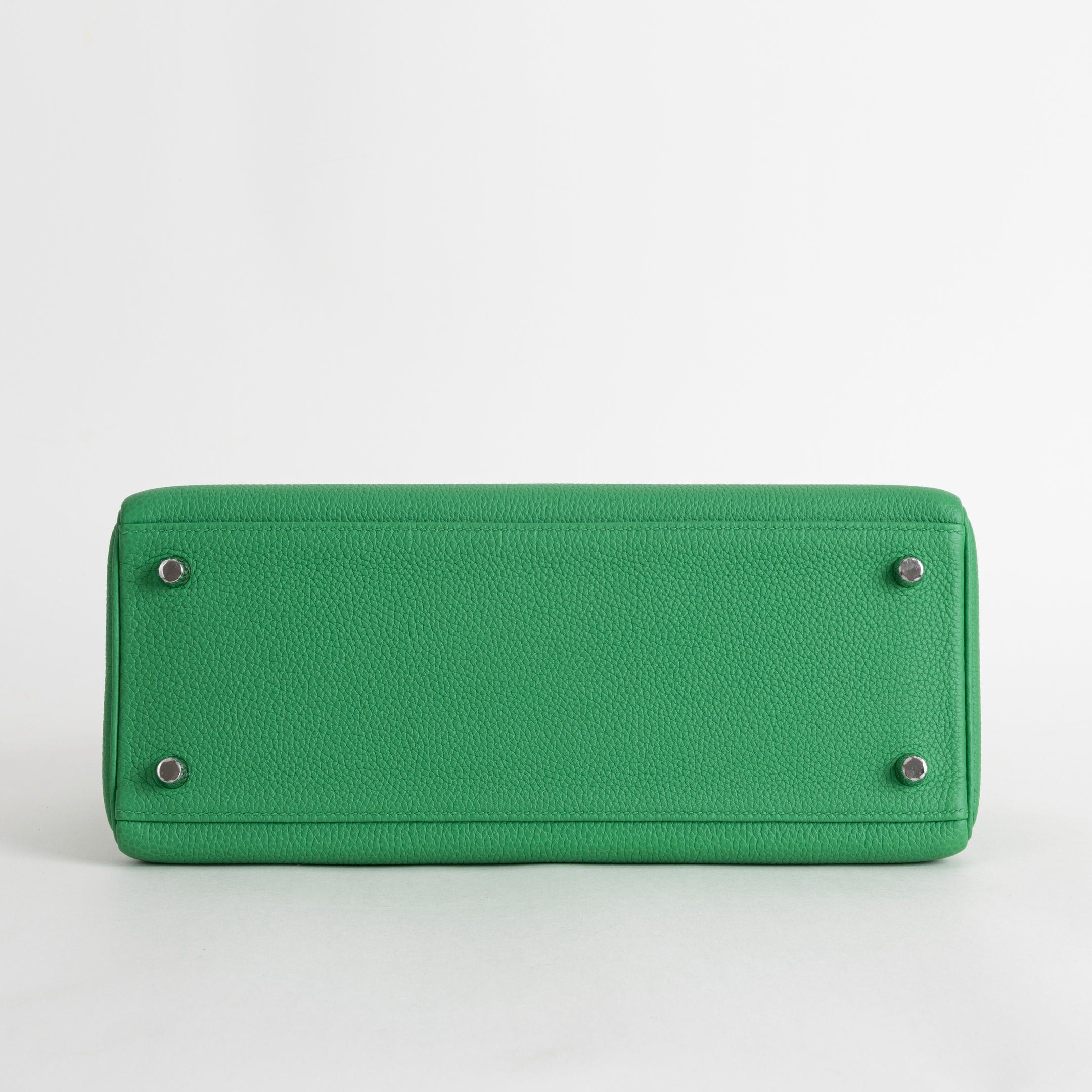 KELLY 28 TOGO LEATHER BAMBOO (GREEN) WITH PALLADIUM HARDWARE (PHW)