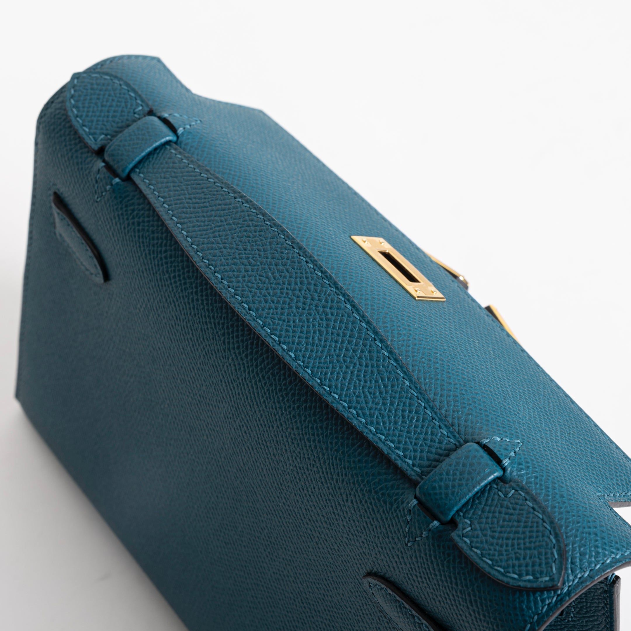 KELLY POCHETTE EPSOM LEATHER VERT BOSPHORE WITH GOLD HARDWARE (GHW)