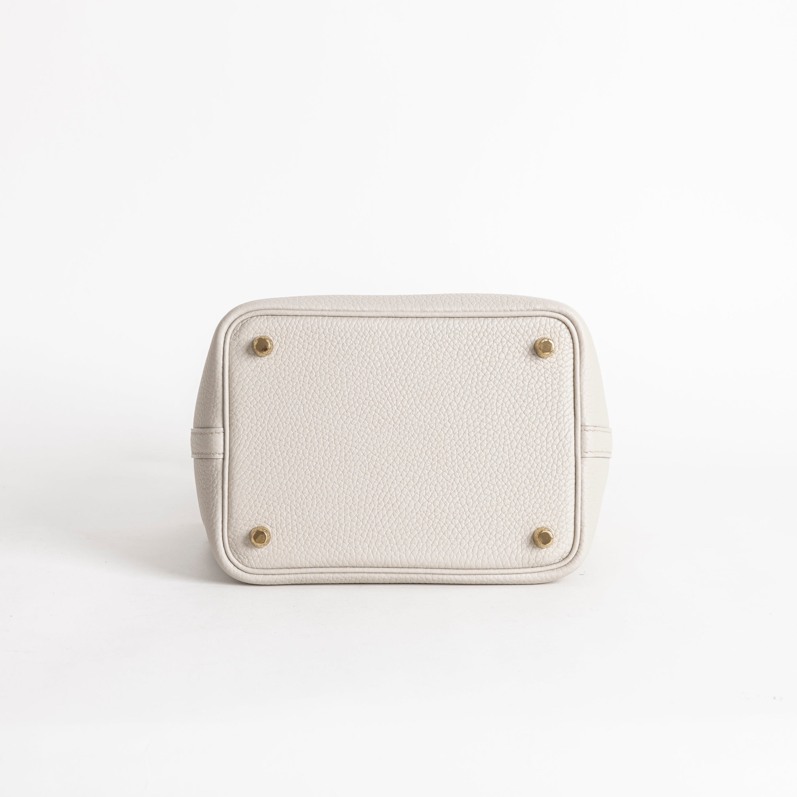 PICOTIN 18 LOCK CLEMENCE LEATHER BETON WITH GOLD HARDWARE (GHW)