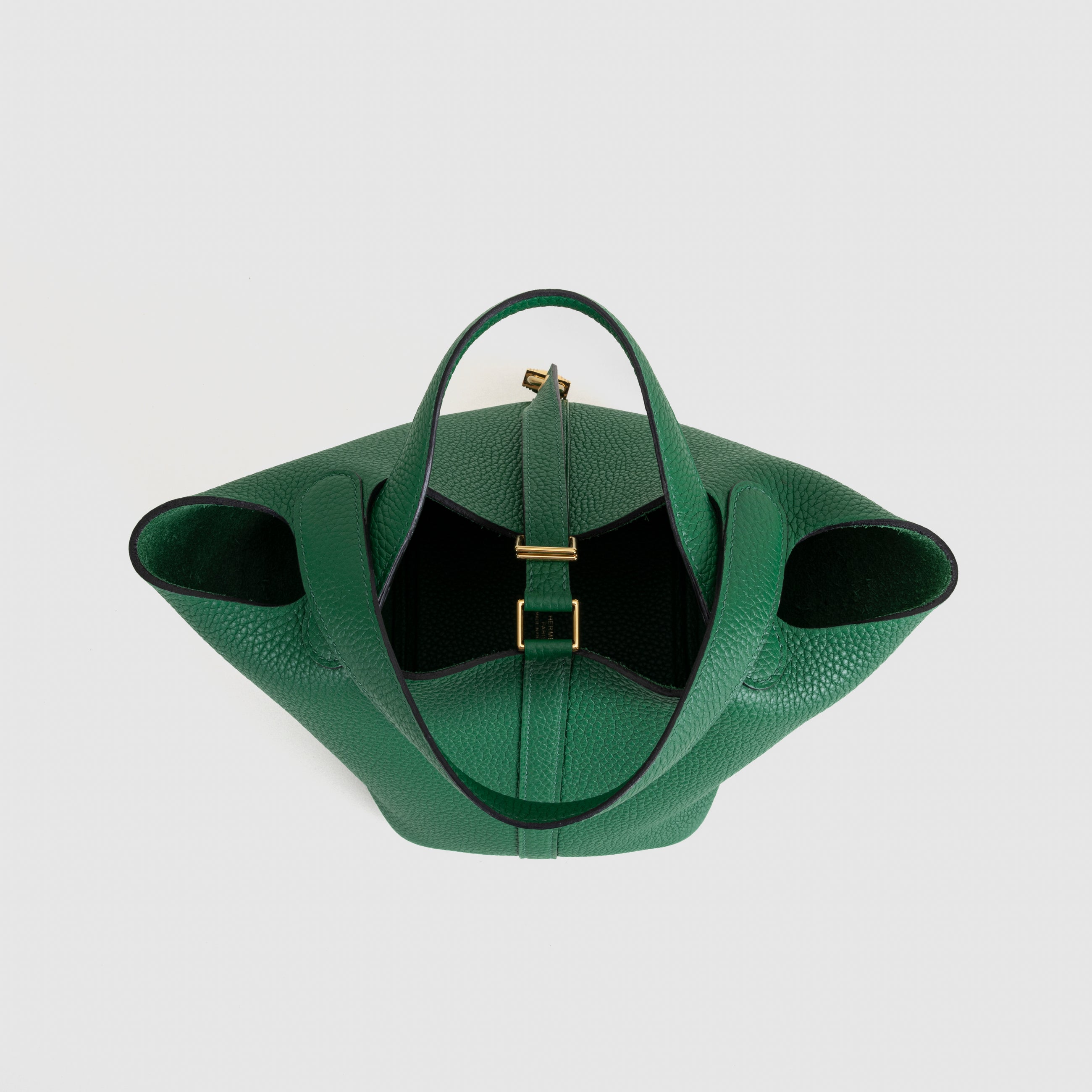 PICOTIN 18 LOCK CLEMENCE LEATHER VERT VERTIGO WITH GOLD HARDWARE (GHW)