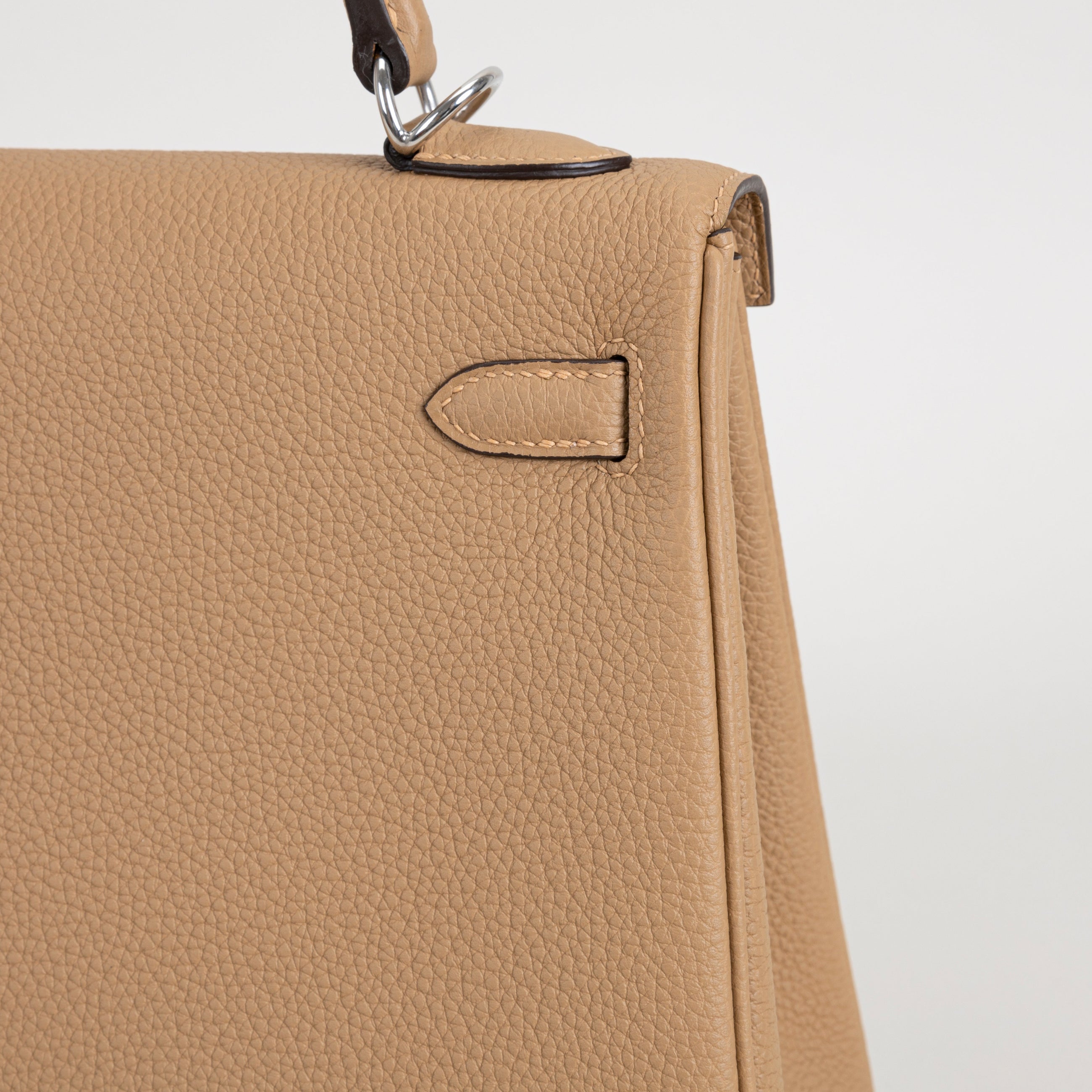 KELLY 25 TOGO LEATHER CHAI WITH PALLADIUM HARDWARE (PHW)