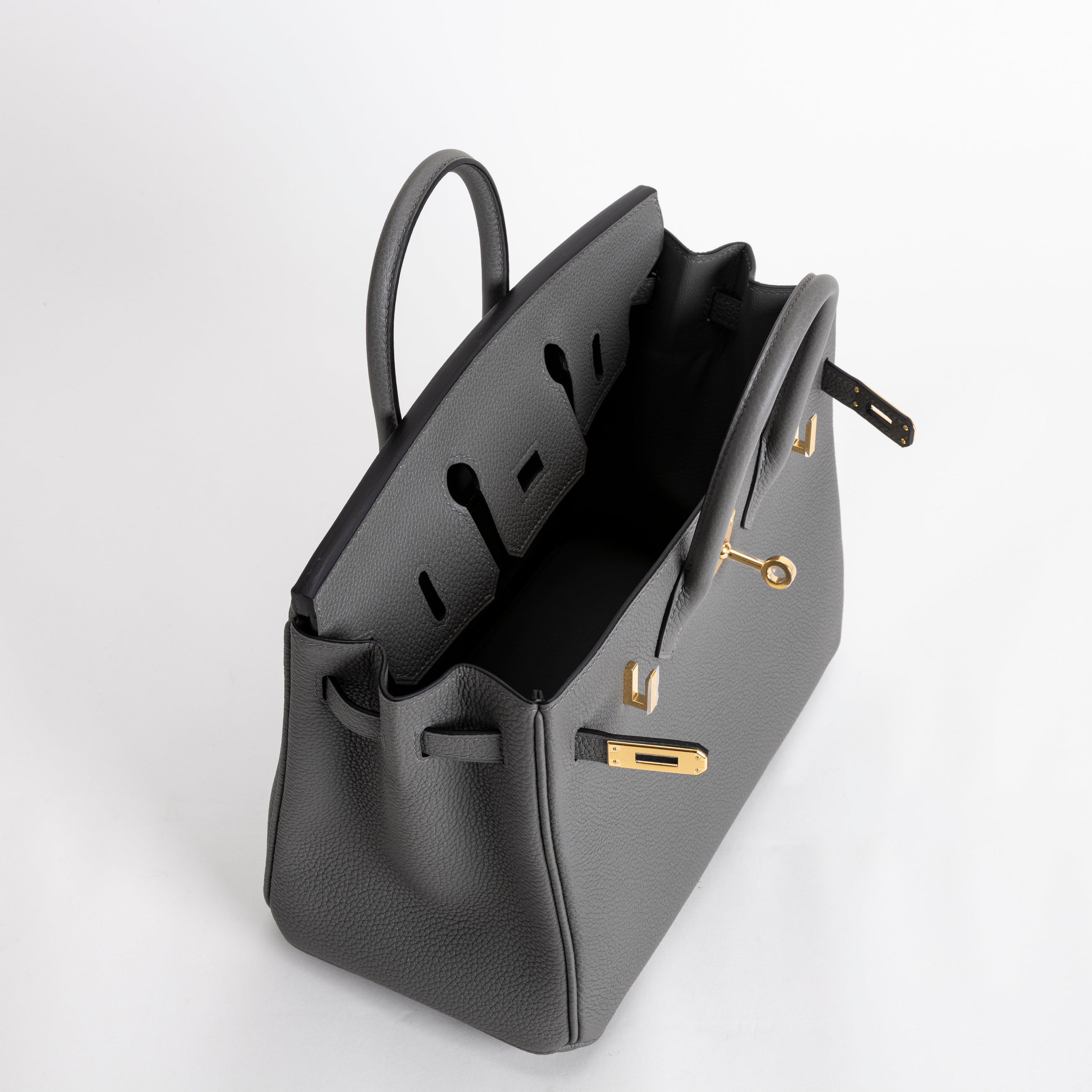 BIRKIN 25 TOGO LEATHER GRIS MEYER WITH GOLD HARDWARE (GHW)