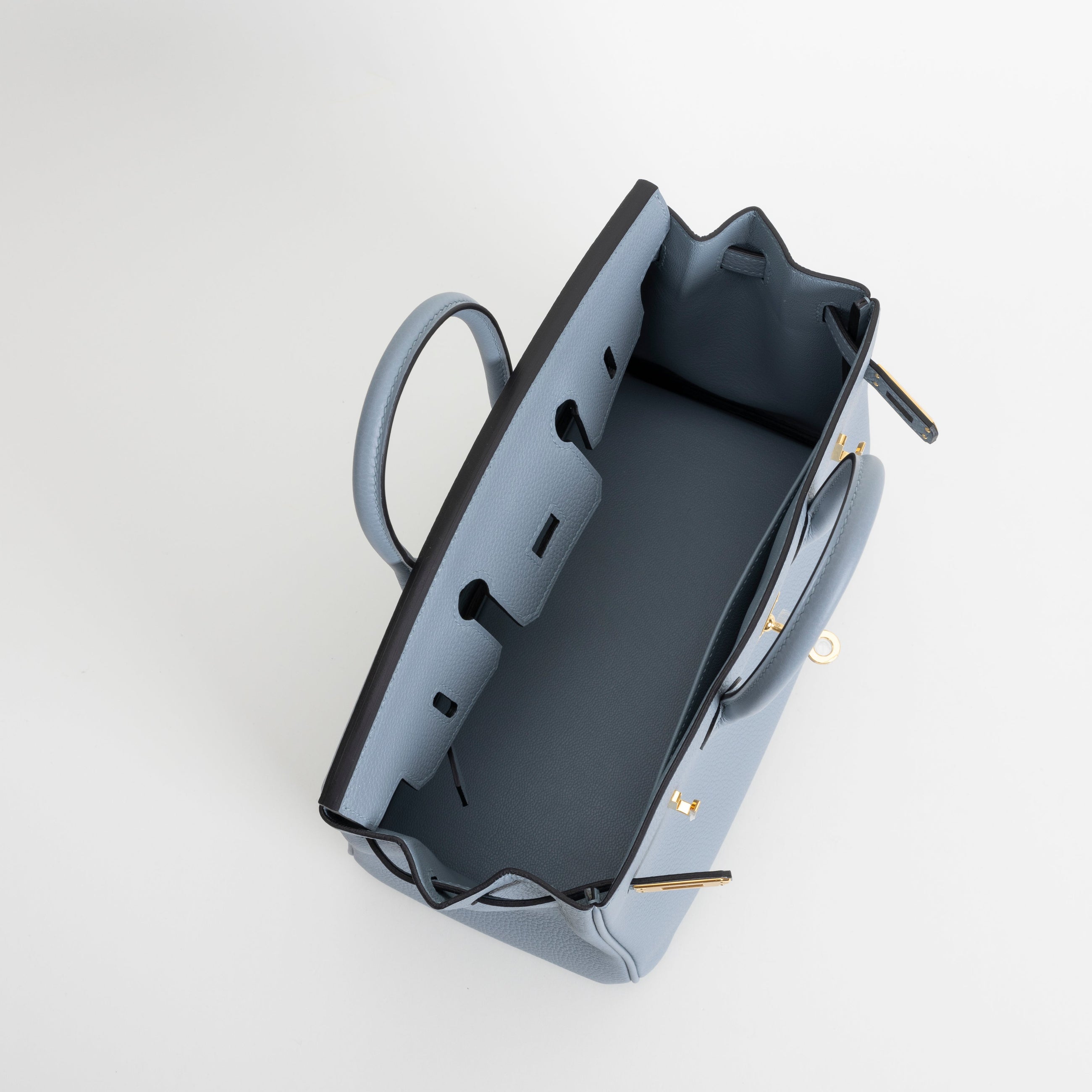 BIRKIN 25 TOGO LEATHER BLEU LIN WITH GOLD HARDWARE (GHW)