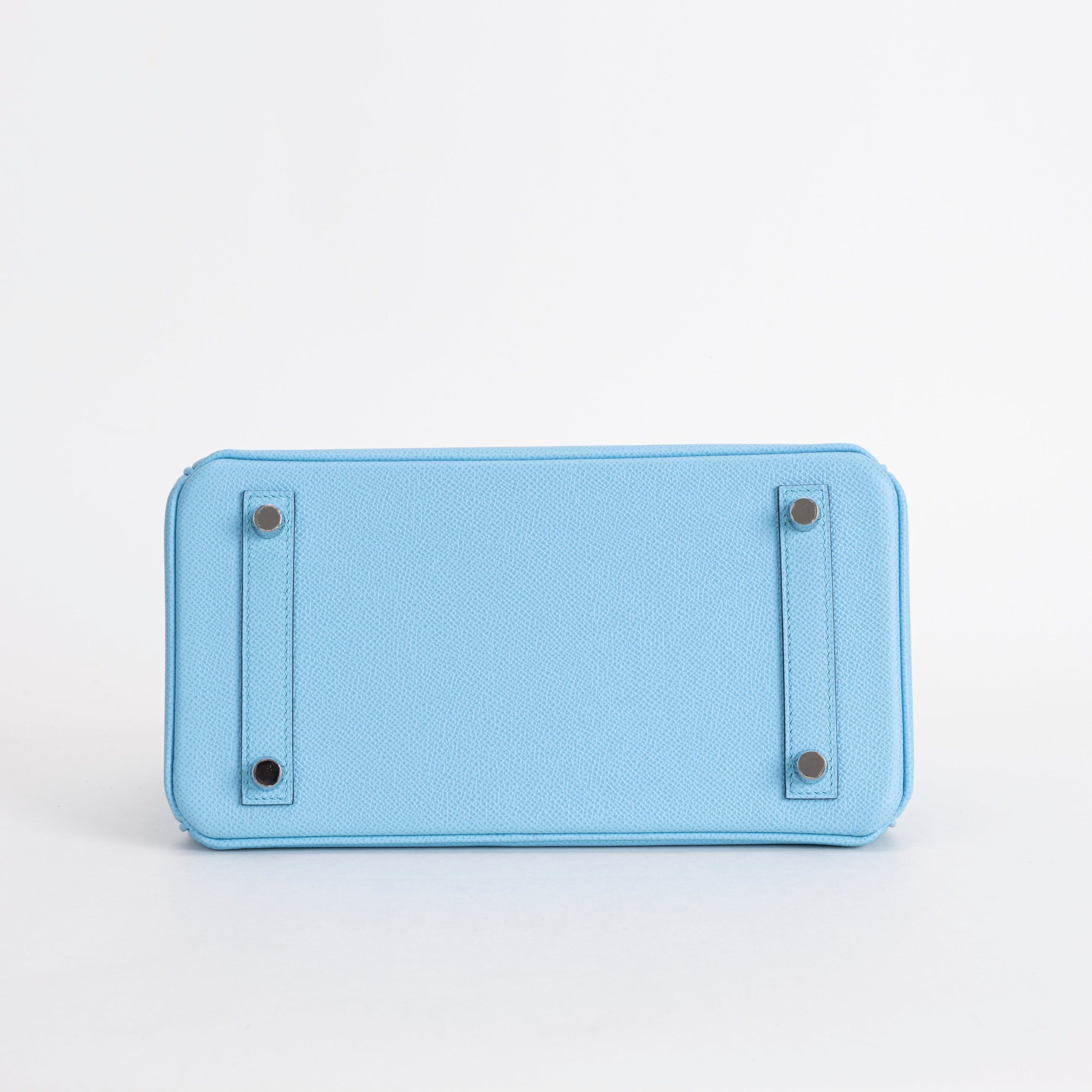 BIRKIN 25 EPSOM LEATHER CELESTE WITH PALLADIUM HARDWARE (PHW)