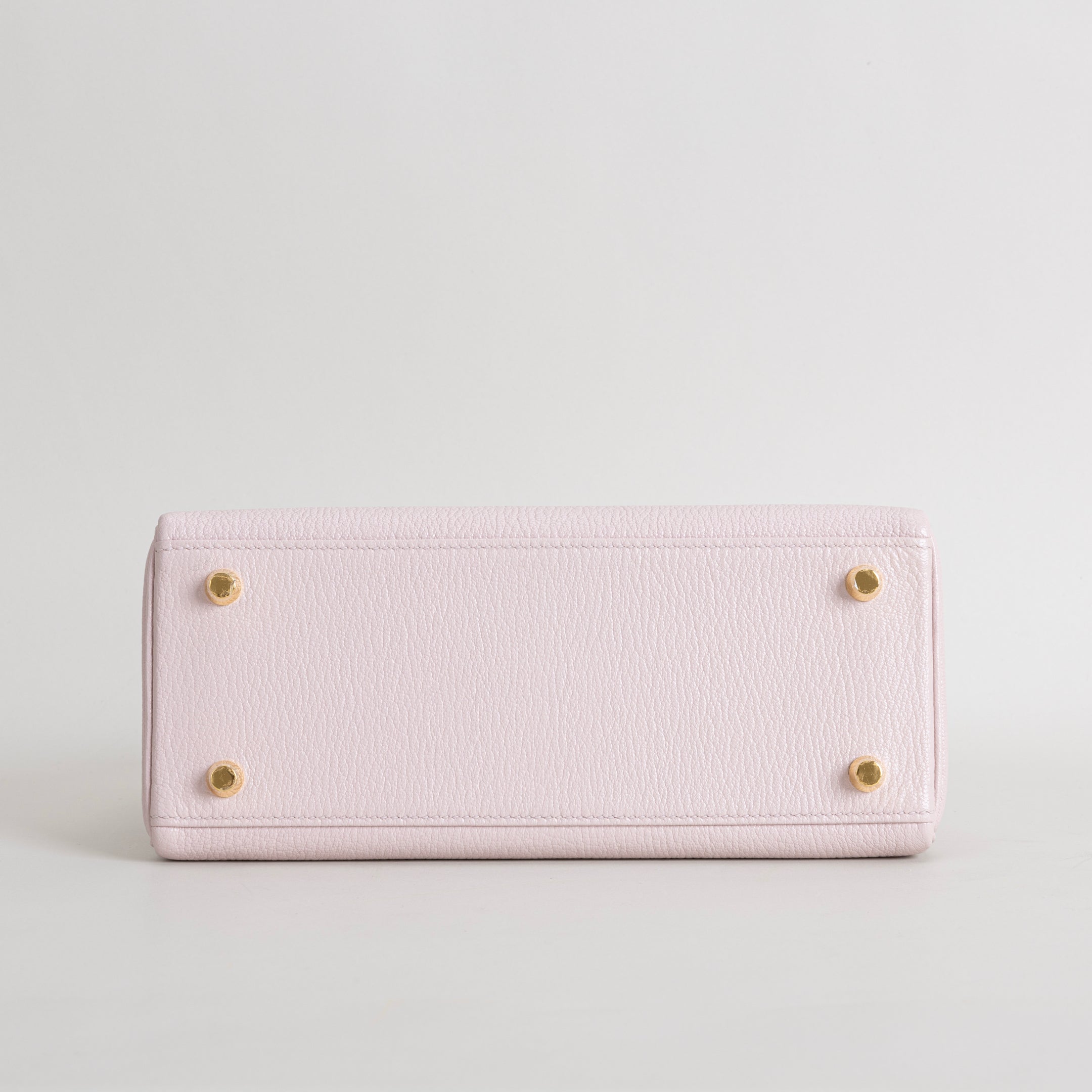 KELLY 25 CHEVRE LEATHER ROSE DARLING WITH GOLD HARDWARE (GHW)