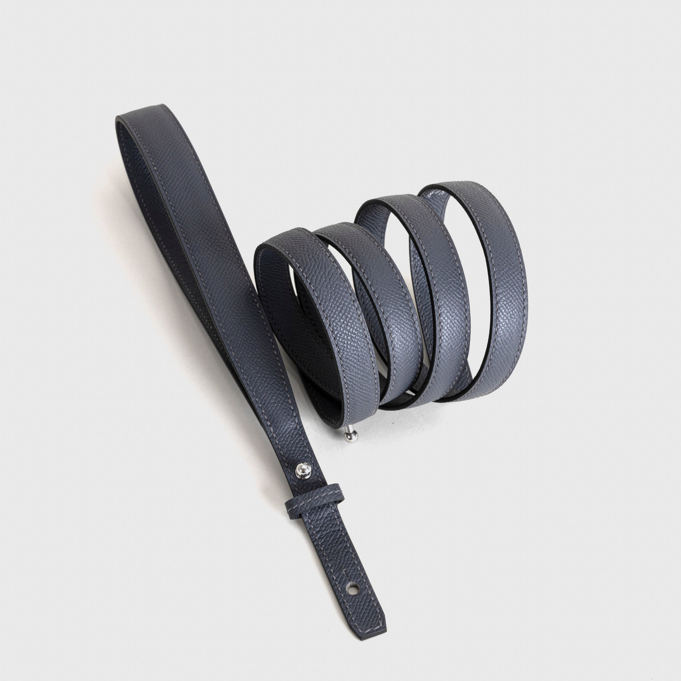 KELLY DEPECHES 25 EPSOM LEATHER GRIS MISTY WITH PALLADIUM HARDWARE (PHW)